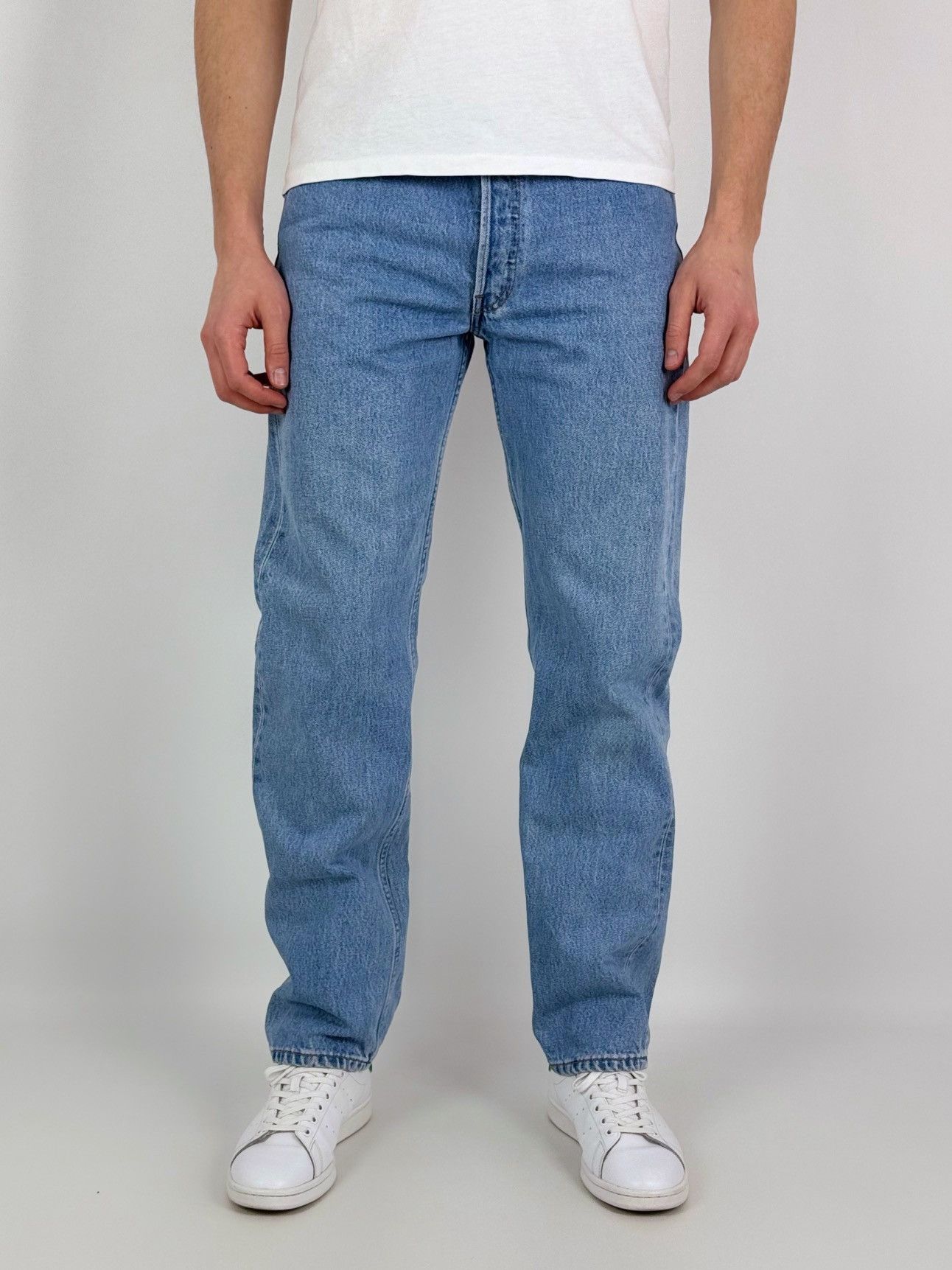 Levi's 1990’s Vintage Levi’s 501 Washed Denim Jeans Pants Size US 33 - 1 Thumbnail