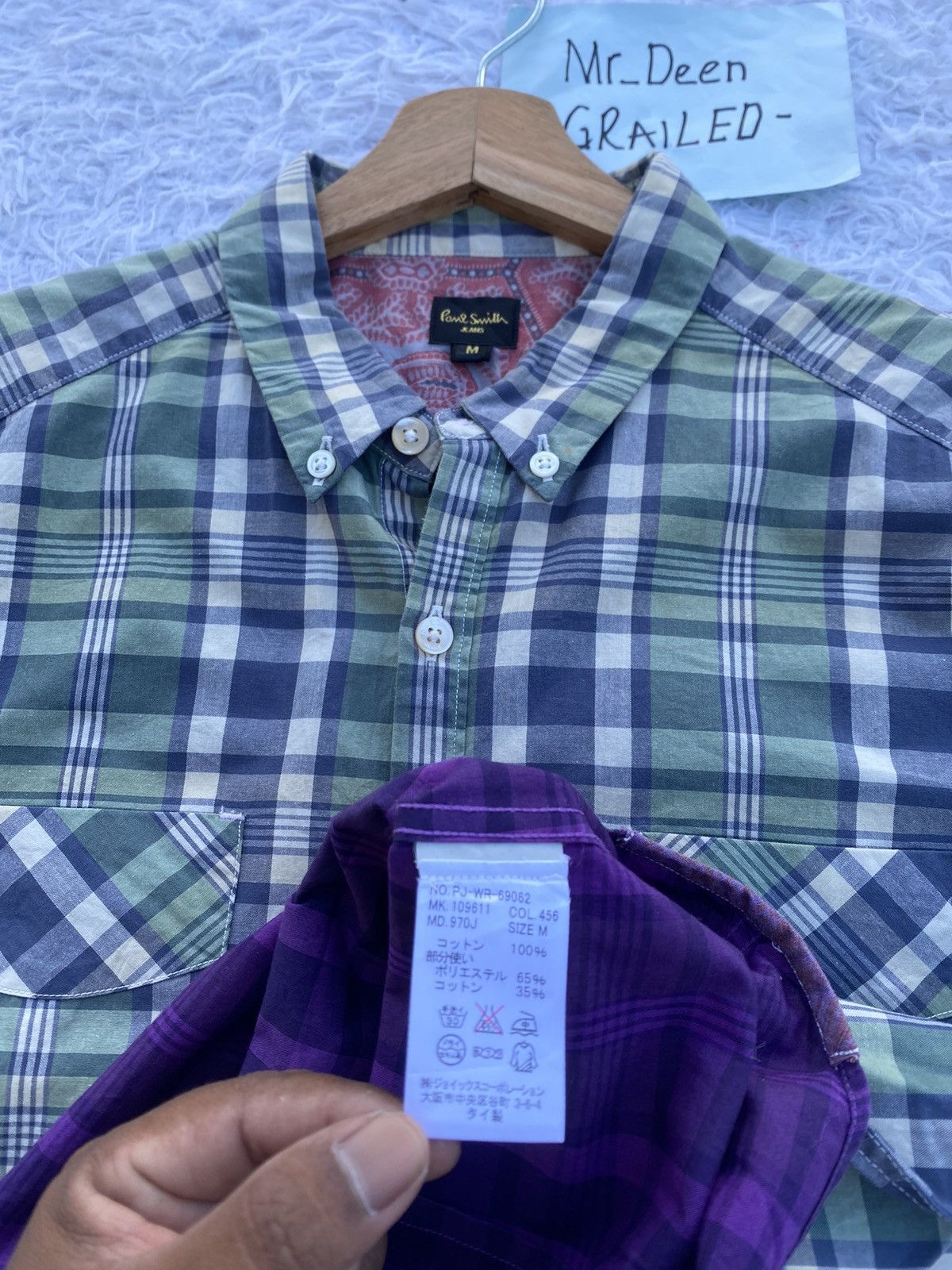Paul Smith Rare Paul Smith Checkered Buttons Up Shirt Size US M / EU 48-50 / 2 - 14 Thumbnail