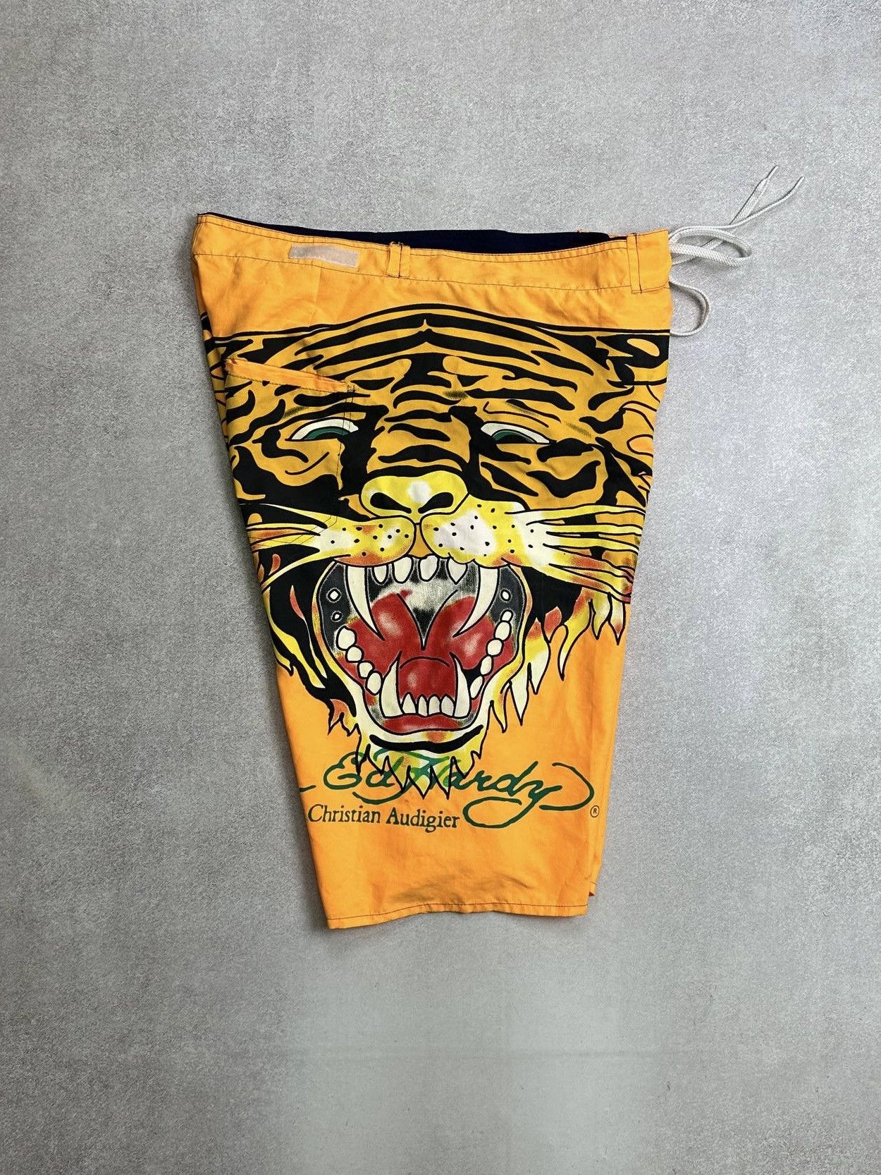 Ed Hardy × Ken Carson Vintage Ed Hardy Christian Audigier Tiger Shorts Rare Y2K Size US 36 / EU 52 - 5 Thumbnail