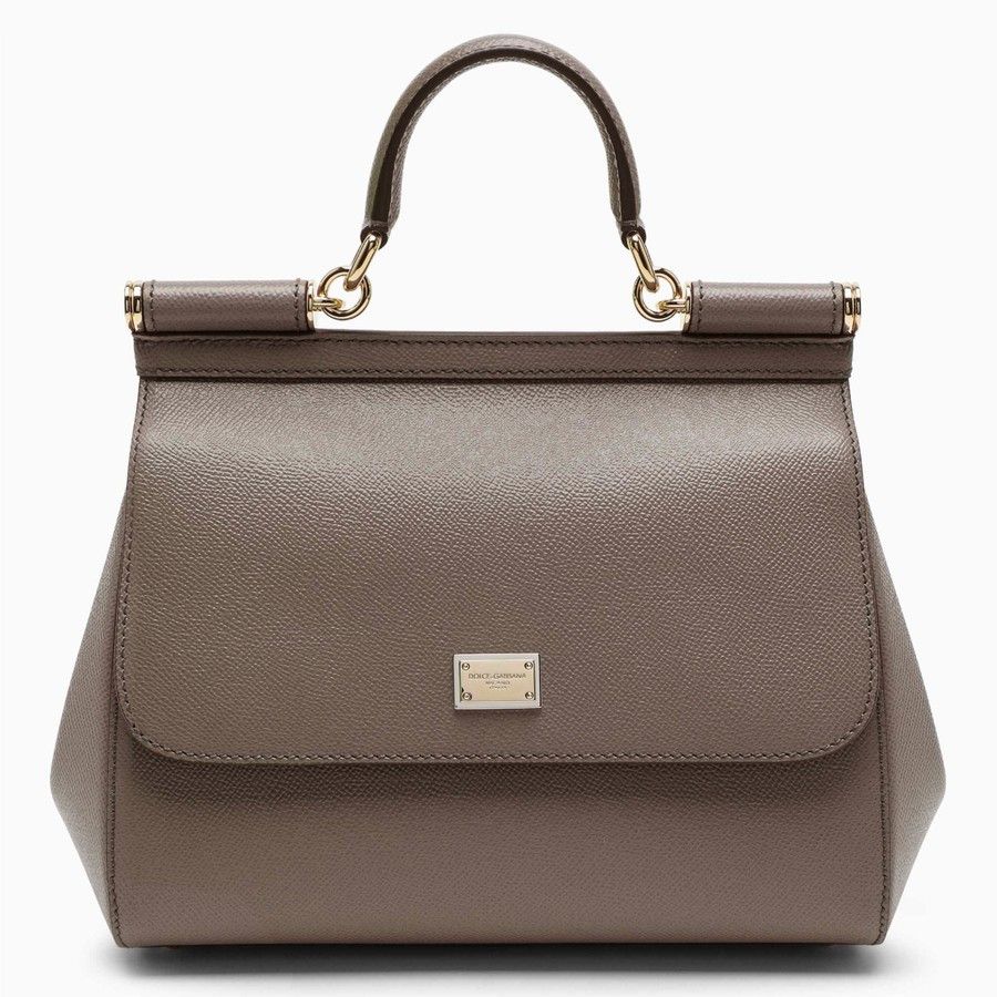 Dolce & Gabbana o1d2blof0824 Size : OS / Medium Handbag in Taupe Size ONE SIZE - 1 Thumbnail