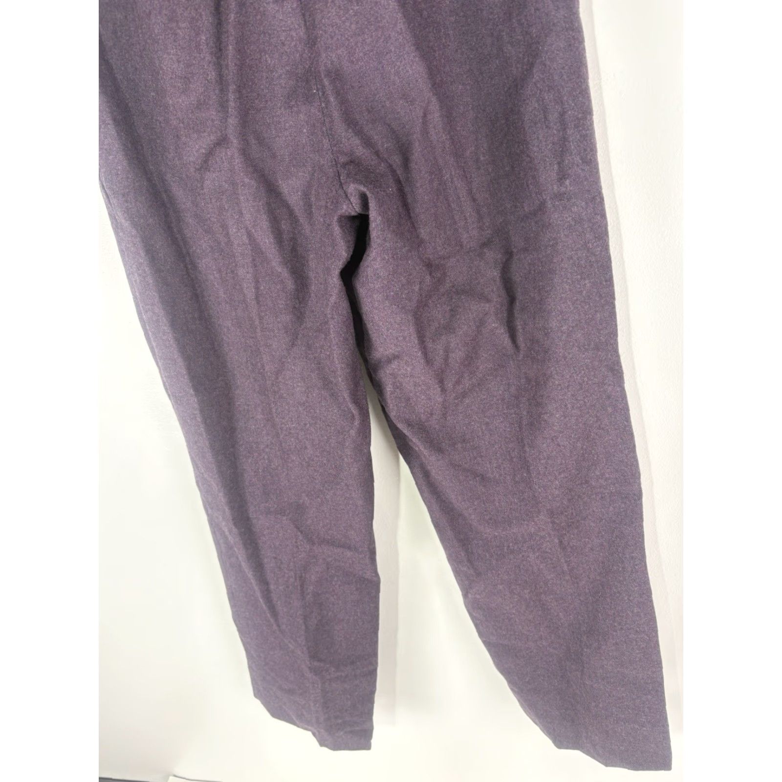 Vintage VINTAGE Ashley Brooke Women's Dress Pants Wool Pleated High-Rise 11-12 Purple 90s Retro Business Casual Size 32" / US 10 / IT 46 - 6 Thumbnail