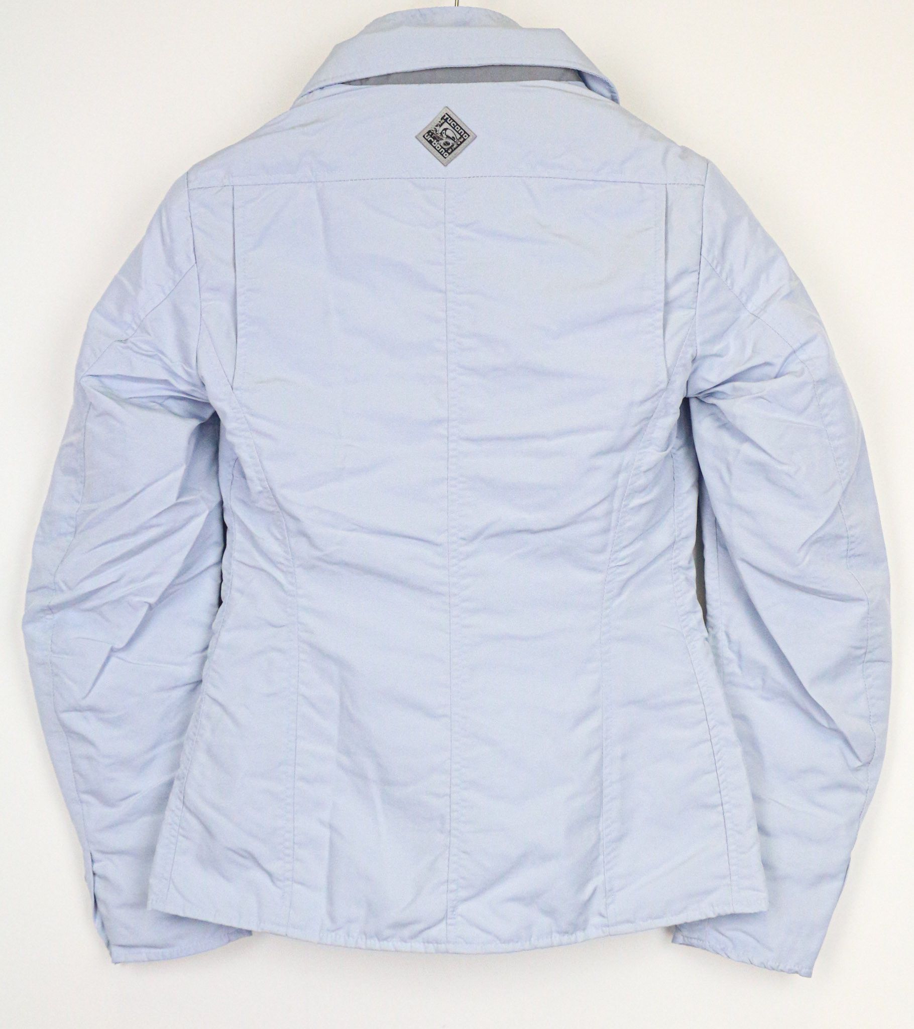 Other COTTAGE LADY IT36 Blue Grey Padded Moto Jacket 75389 Size S / US 4 / IT 40 - 2 Thumbnail