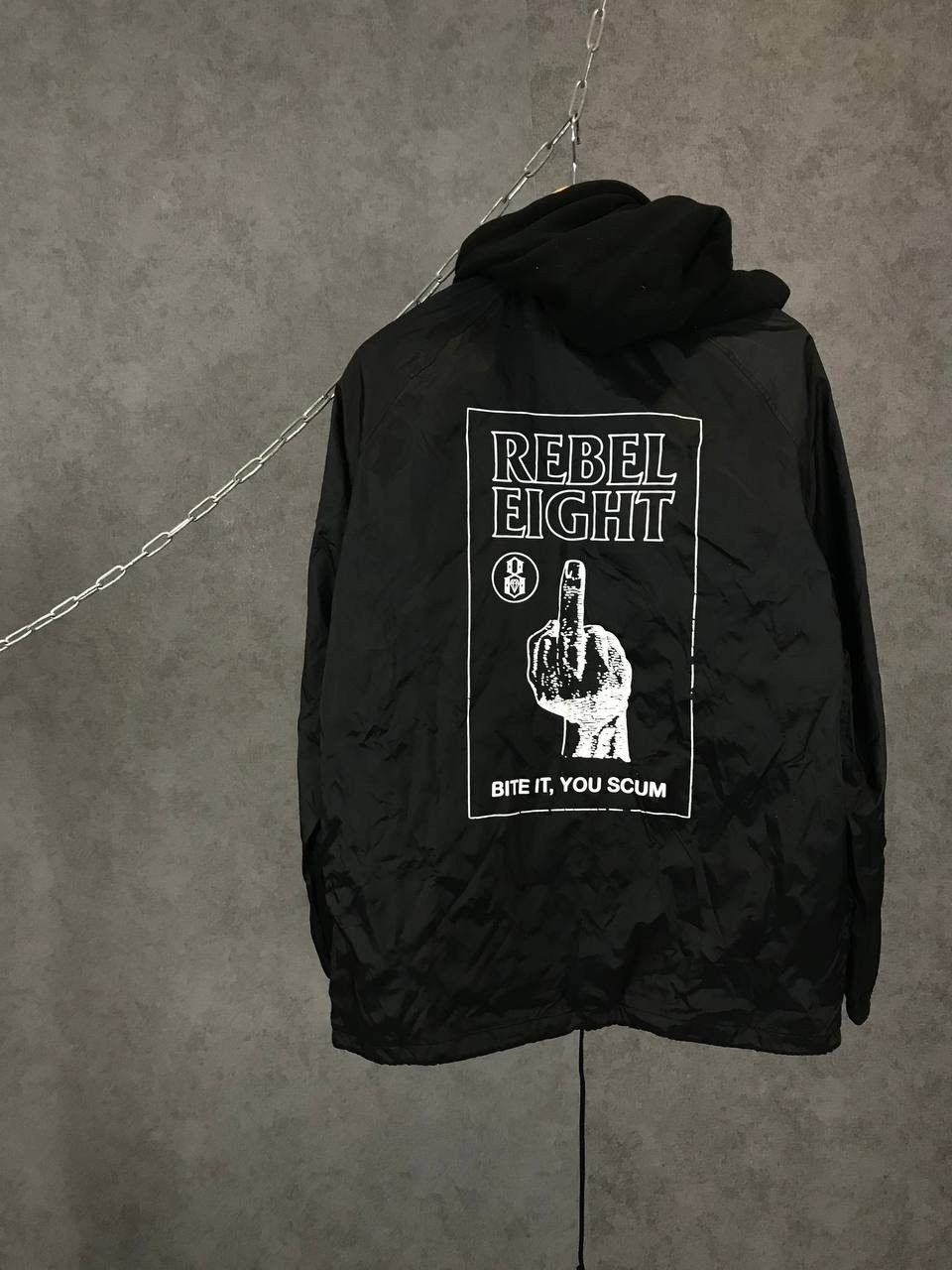 Rebel8 Rebel Eight Rebel 8 streetwear big logo nylon jacket Size US M / EU 48-50 / 2 - 2 Thumbnail