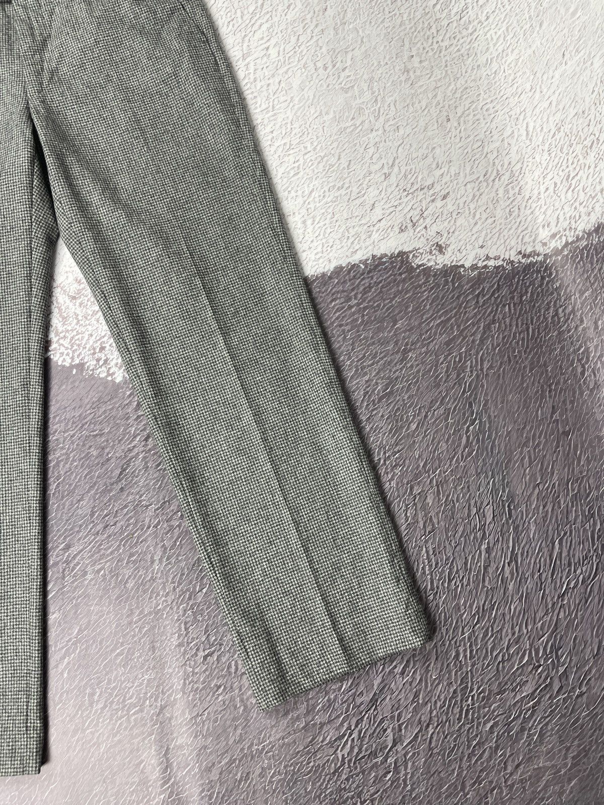 Ermenegildo Zegna Ermenegildo Zegna grey wool Houndstooth dress casual pants Size US 32 / EU 48 - 4 Thumbnail