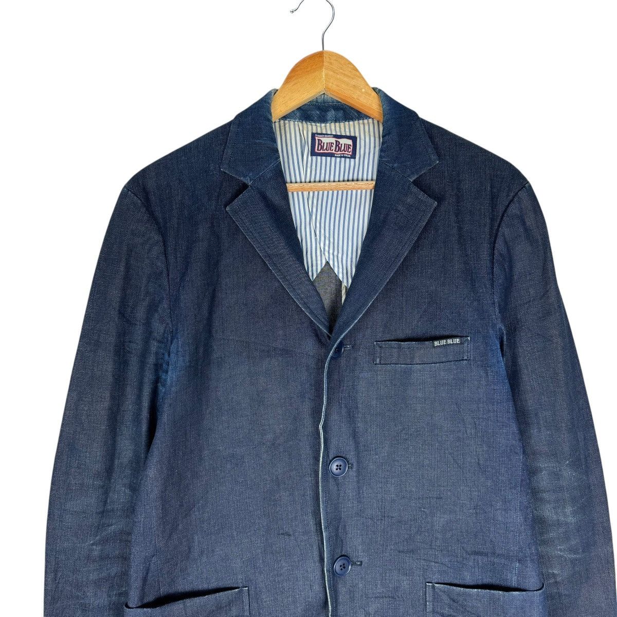 Blue Blue Japan × HOLLYWOOD RANCH MARKET × Indigo 🌟BLUE BLUE JAPAN DENIM JEANS ELBOW PAD JACKET Size US L / EU 52-54 / 3 - 3 Thumbnail