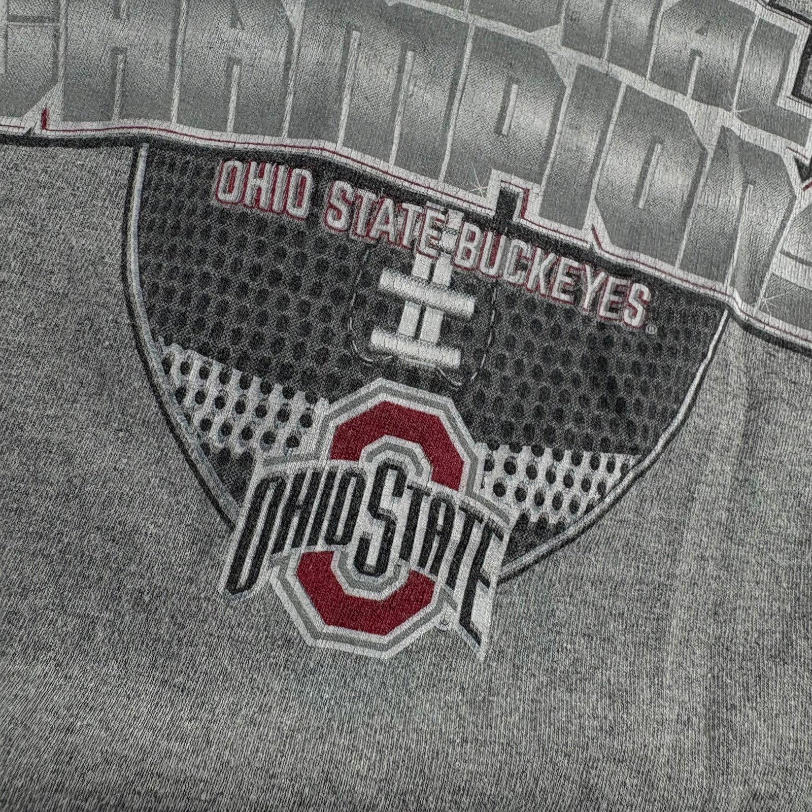 Hanes Y2K Ohio state football t shirt Size US XL / EU 56 / 4 - 4 Thumbnail