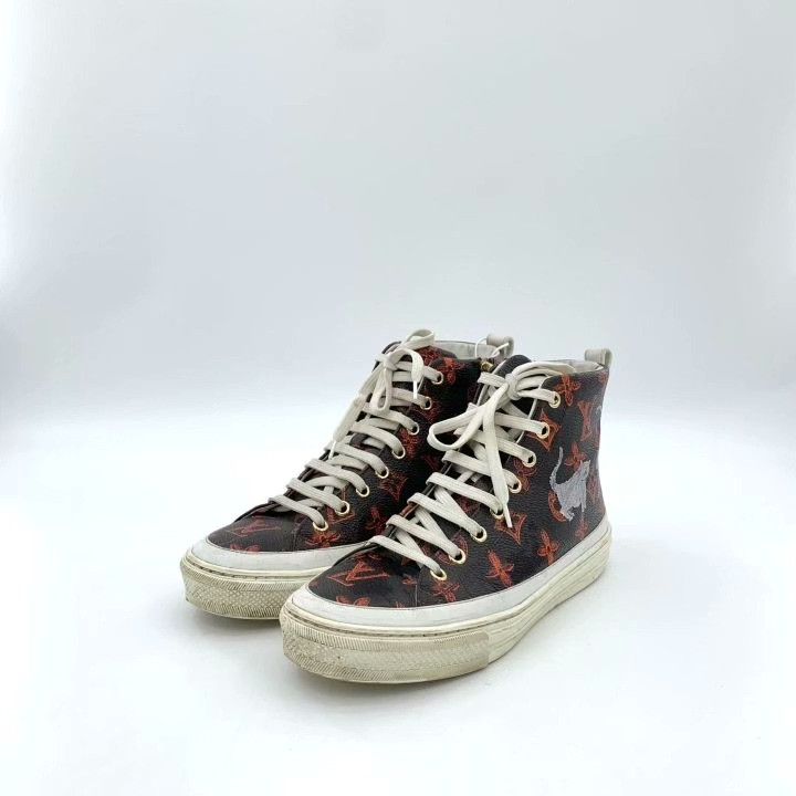 Louis Vuitton Louis Vuitton Stellar Monogram High-Top Sneakers Size US 5 / IT 35 - 1 Thumbnail