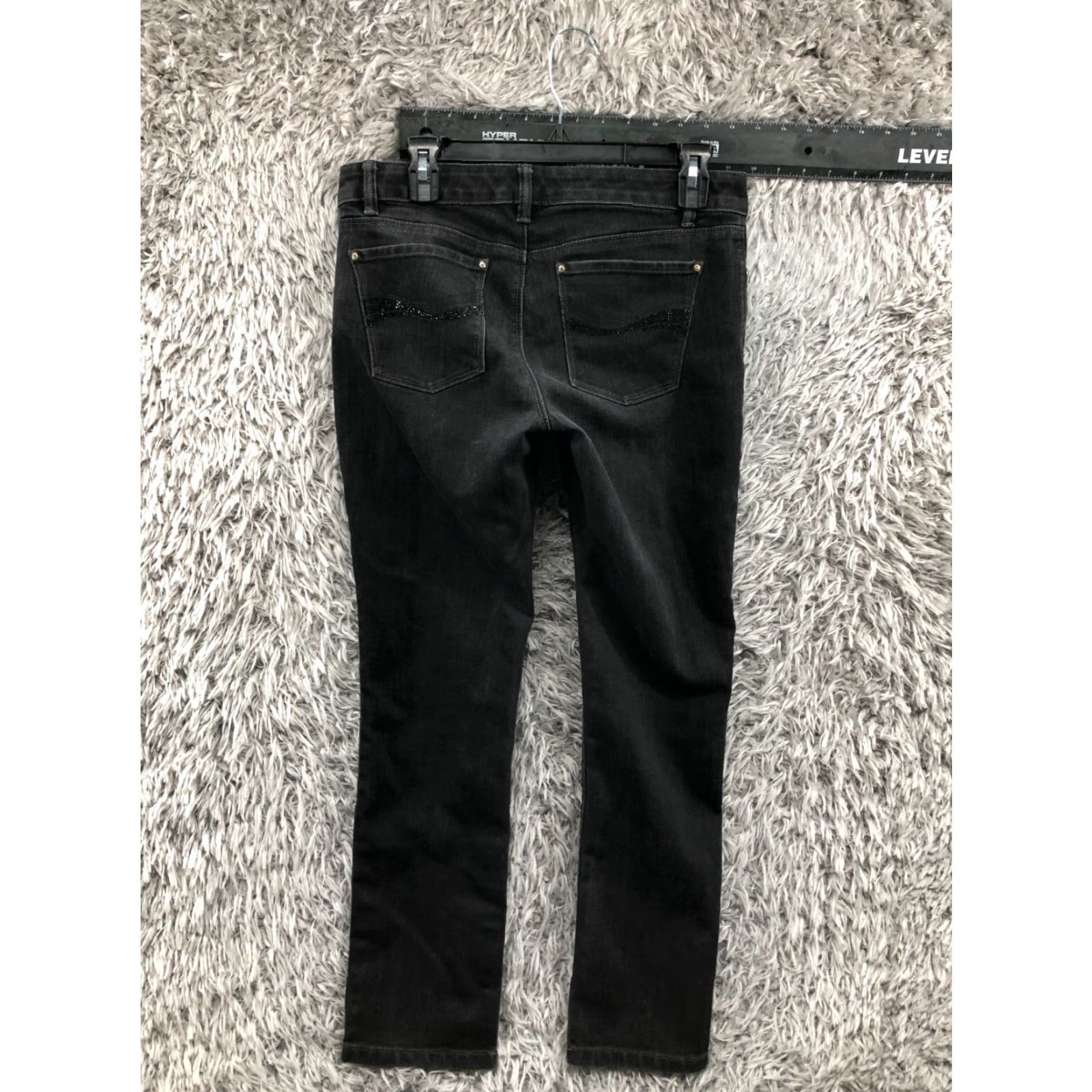 White House Black Market White House Black Market Slim Ankle Jeans Size 8 Womens Dark Wash Black Slimming 5-Pocket Denim Jeans Female Size 30" / US 8 / IT 44 - 5 Thumbnail