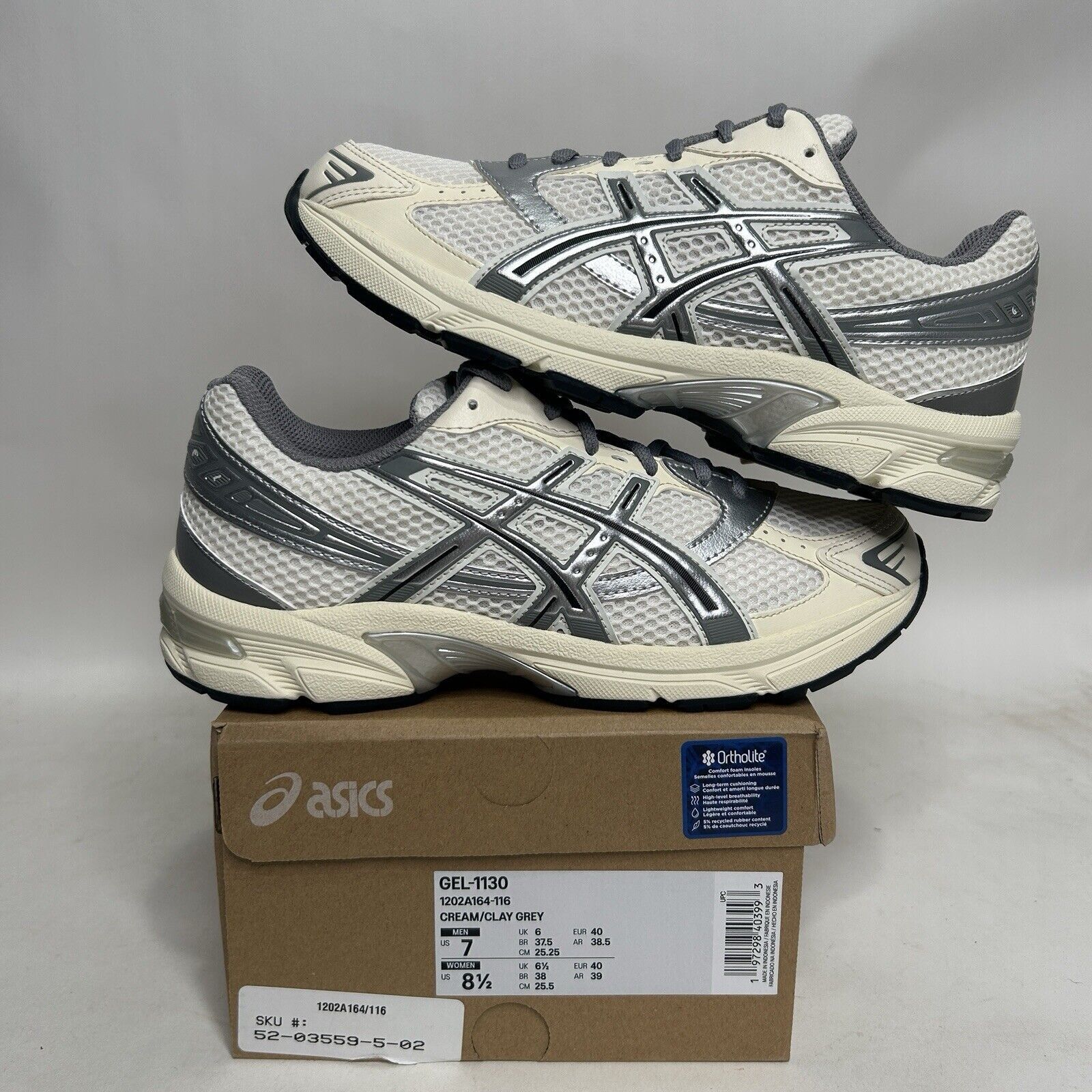 Asics ASICS Gel-1130 WMNS “Cream Clay Grey” 2024 Size US 8.5 / IT 38.5 - 1 Thumbnail