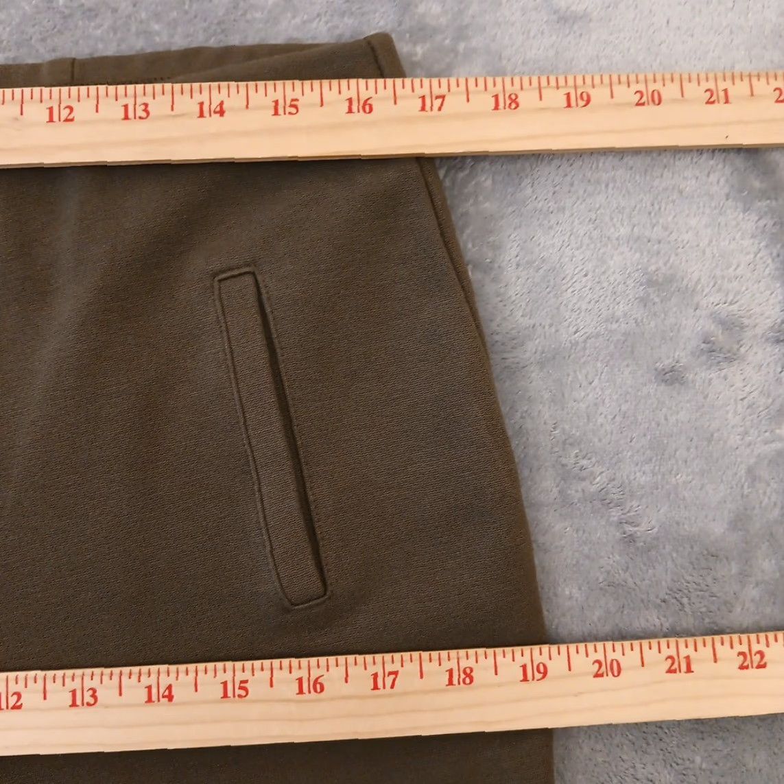 Vintage Chico's Pants Womens Size 1 Green Pull On Stretch Ankle 33x26 Mid Rise Straight Inseam 26 Elastic Waist Size 25" / US 0 / IT 36 - 2 Thumbnail