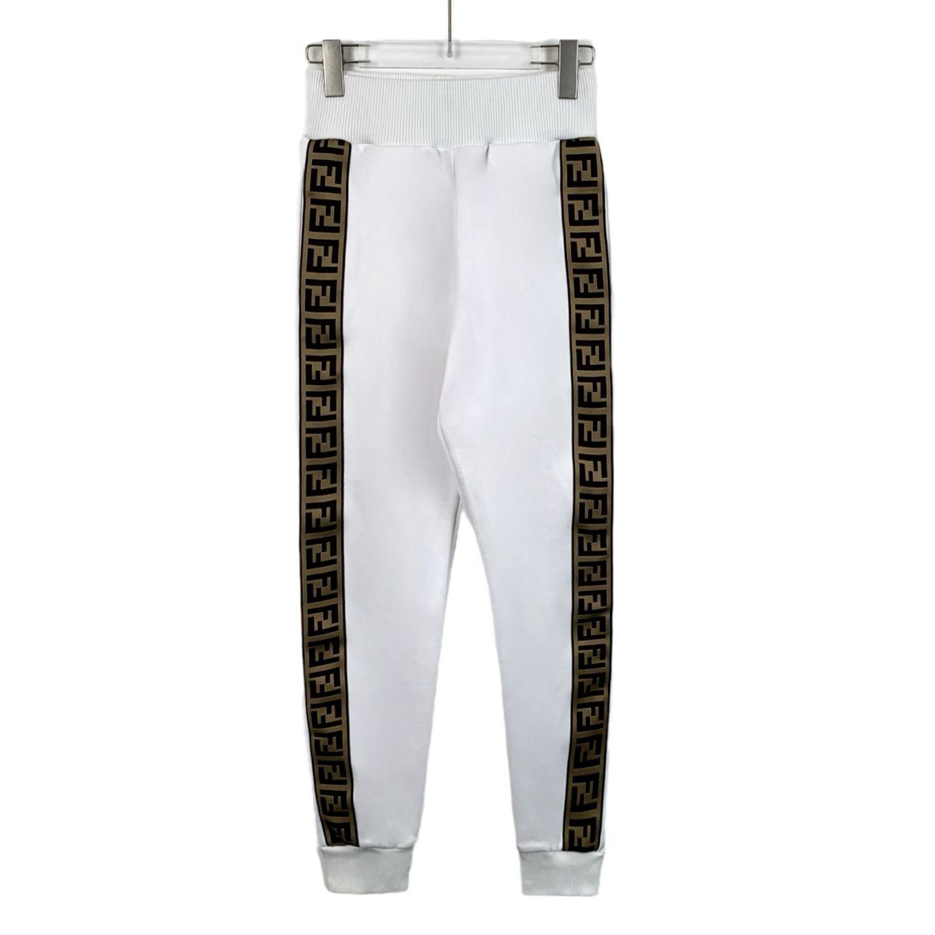 Fendi Fendi Womens High-Waisted Jogger Pants With Logo Taping Size 25" / US 0 / IT 36 - 1 Thumbnail