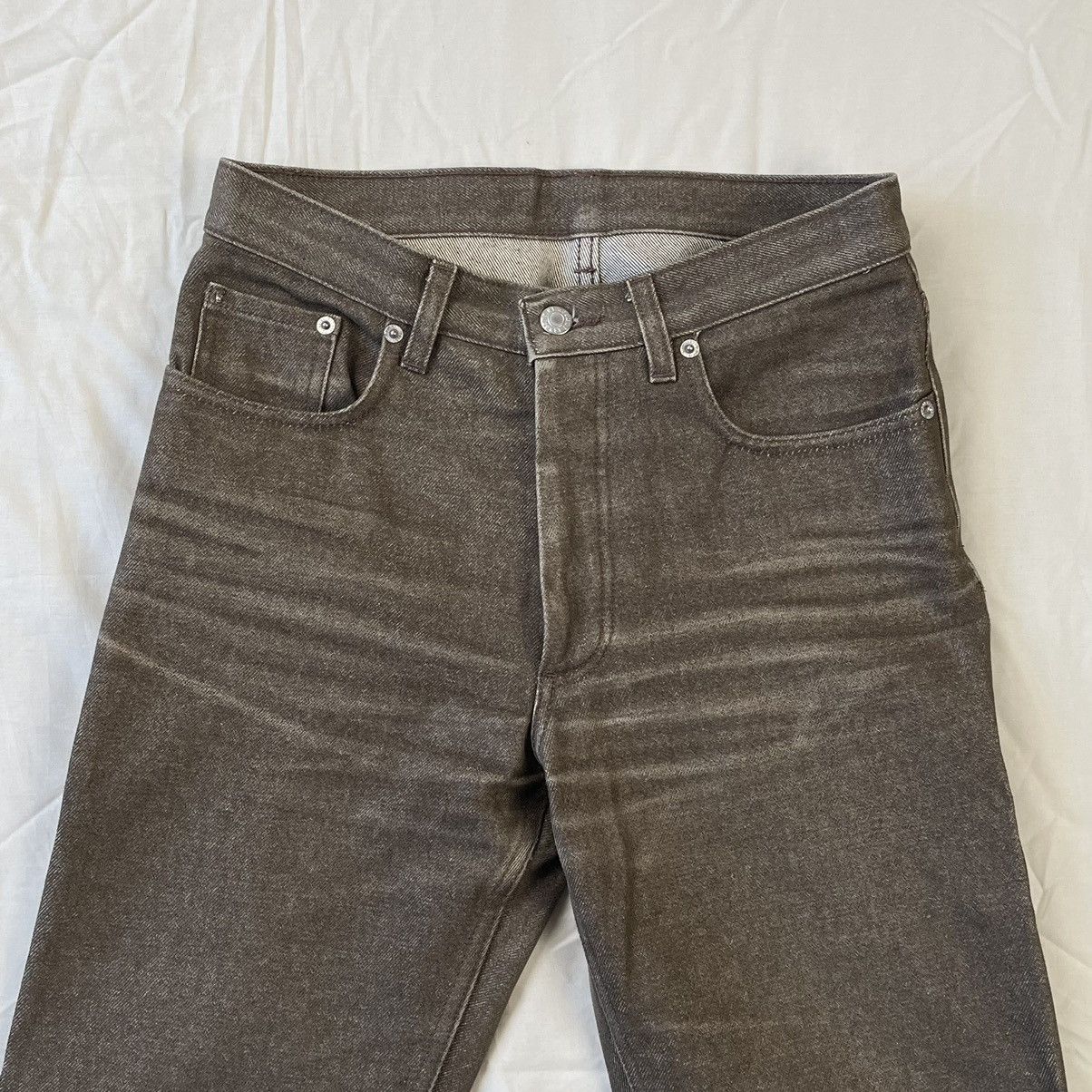 Helmut Lang 90s Helmut Lang Brown Raw Denim Jeans Size US 28 / EU 44 - 5 Thumbnail