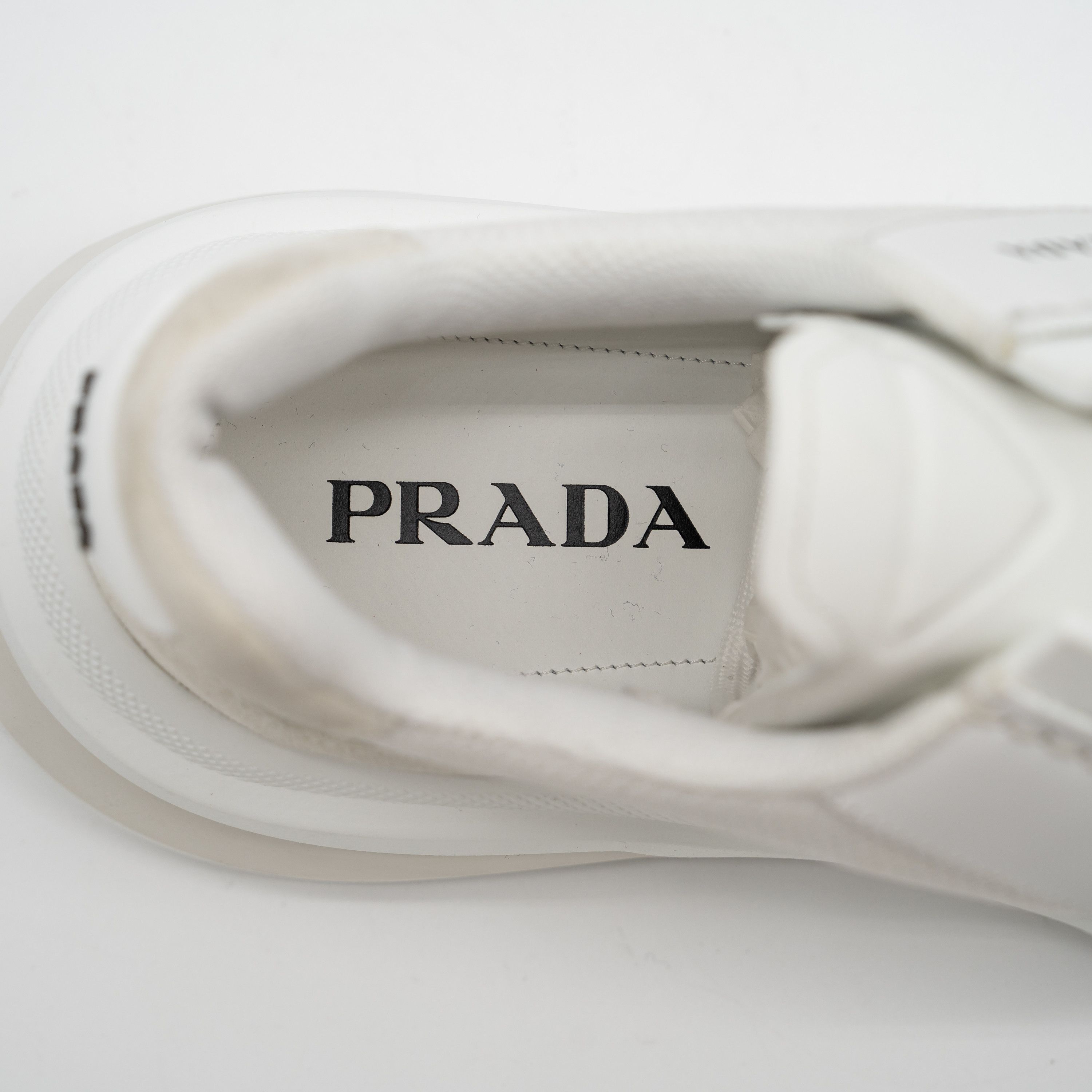 Prada 9.5uk 10.5 US Prada Systeme Leather Sneakers White Size US 10.5 / EU 43-44 - 10 Thumbnail