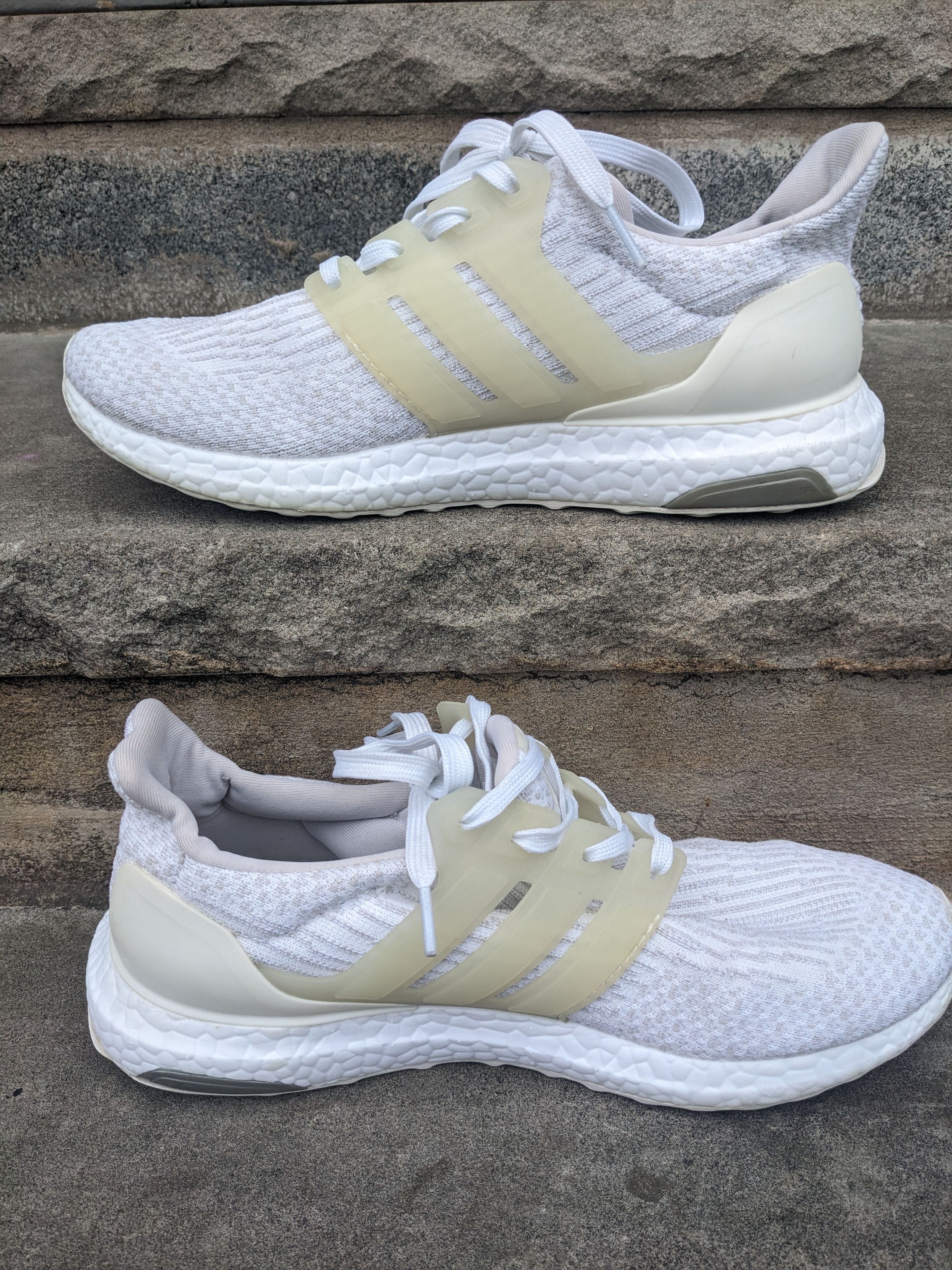 Adidas × Designer Adidas UltraBoost 3.0 Triple White Size 7 Running Shoes Size US 7 / EU 40 - 2 Thumbnail