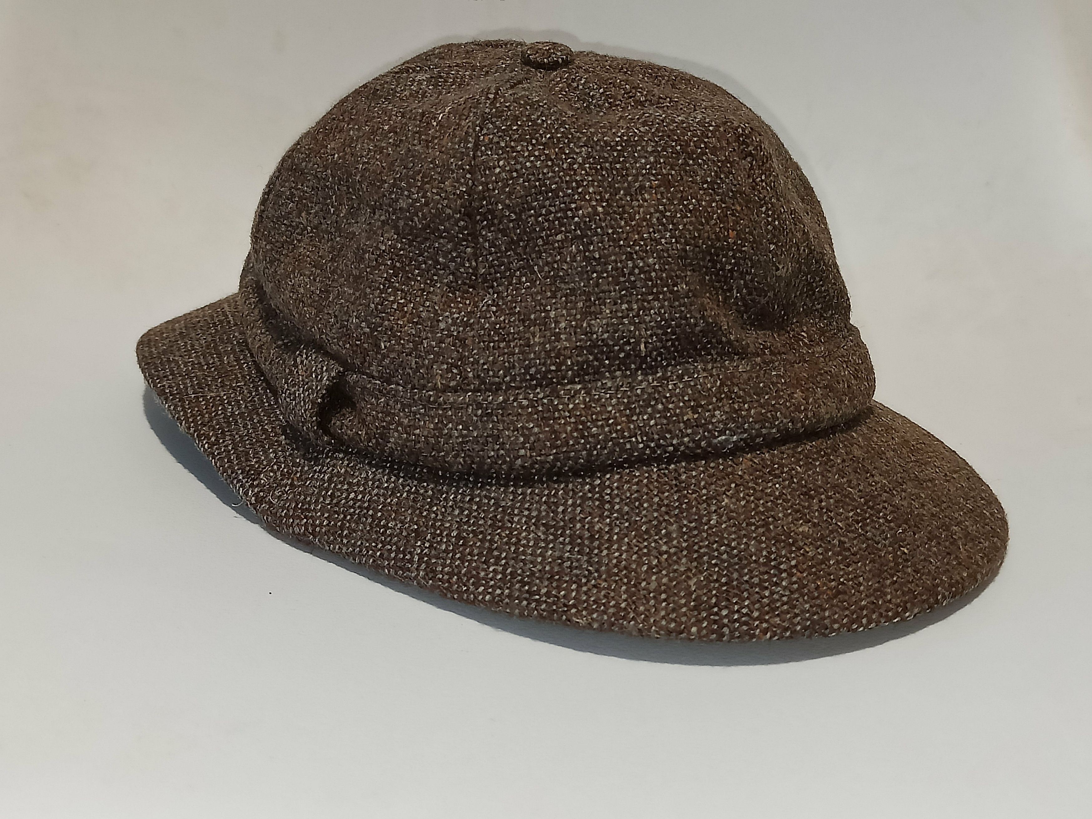 Barbour × Vintage Barbour Wool Tweed Hat 70s Size ONE SIZE - 1 Thumbnail