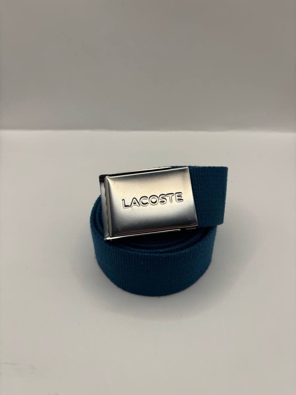 Lacoste Lacoste Navy Blue Webbing Canvas Belt - Adjustable Size ONE SIZE - 2 Thumbnail