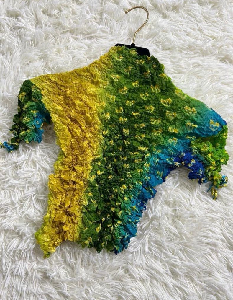 Issey Miyake issey miyake size:2 Gradient pleated bubble top Size XXS / US 00 / IT 34 - 3 Thumbnail