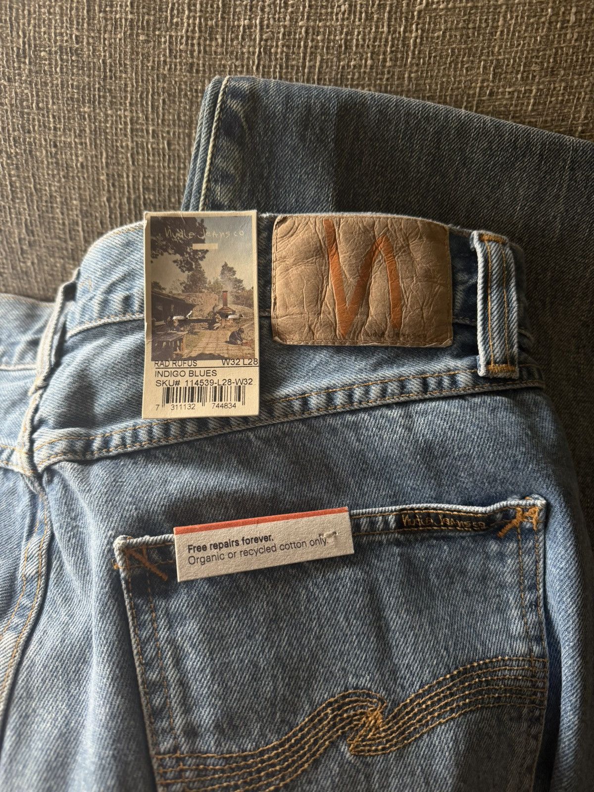 Nudie Jeans Nudie Jeans Rad Rufus Indigo Blues 32W/28L Size US 32 / EU 48 - 3 Thumbnail