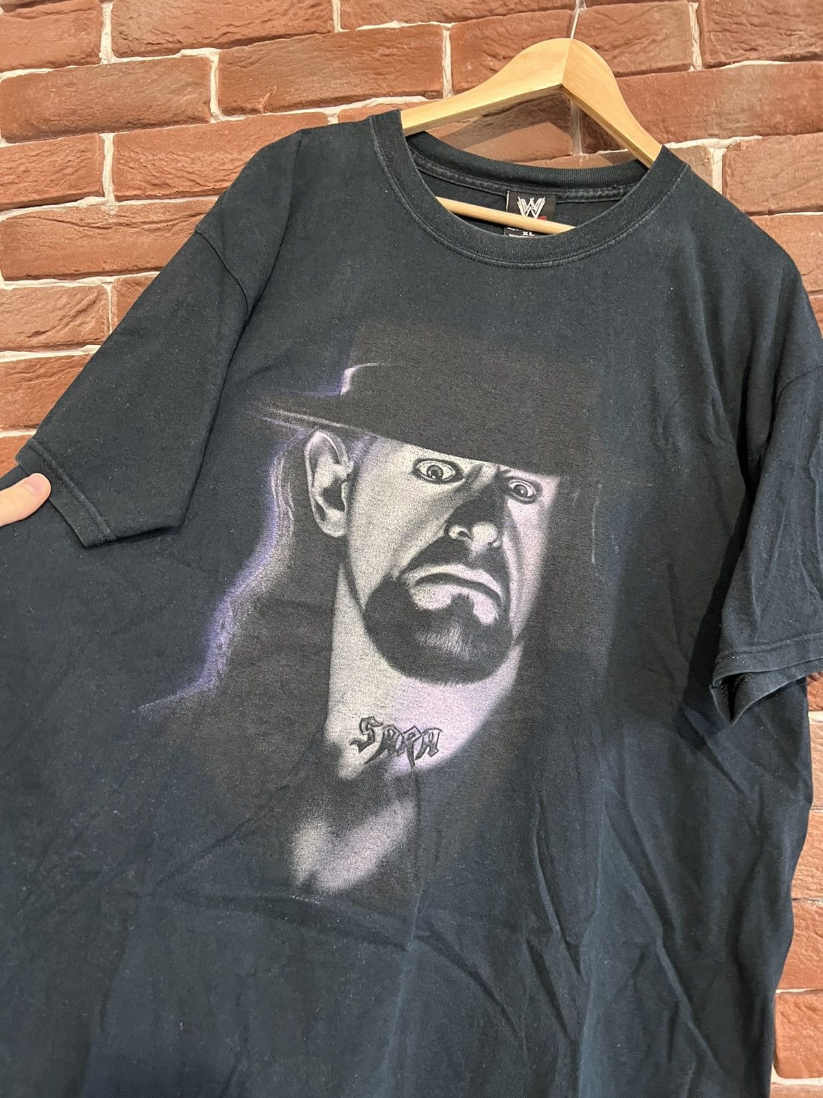 Vintage Vintage Undertaker t shirt 00s like Sting Razor Stone Cold Size US XL / EU 56 / 4 - 3 Thumbnail