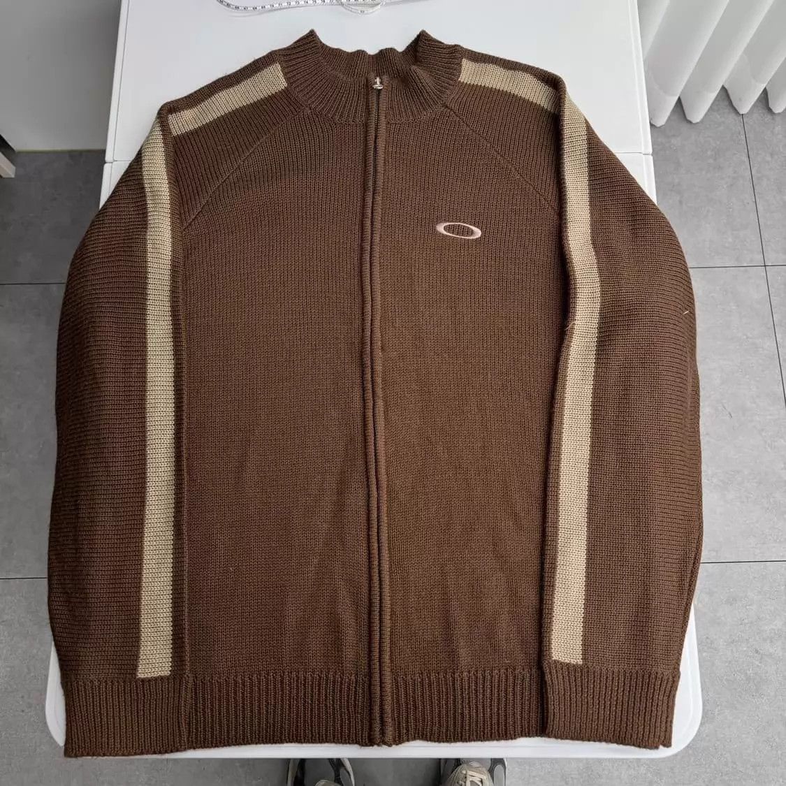 Oakley Oakley Vtg Cognac Colorblock Tech Knit Unisex Jacket Size US L / EU 52-54 / 3 - 4 Thumbnail