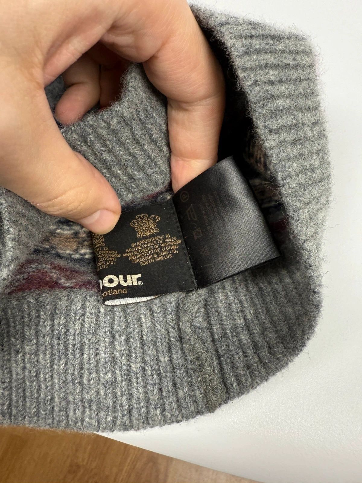 Barbour Barbour Wool Beanie Men One Size Geometric Pattern Size ONE SIZE - 11 Thumbnail