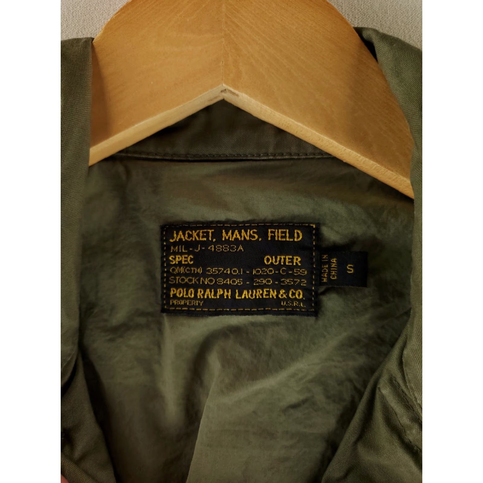 Polo Ralph Lauren Jacket Military Green S Mens Str group 388 Strike Group Style Cotton Outer Shell Jacket