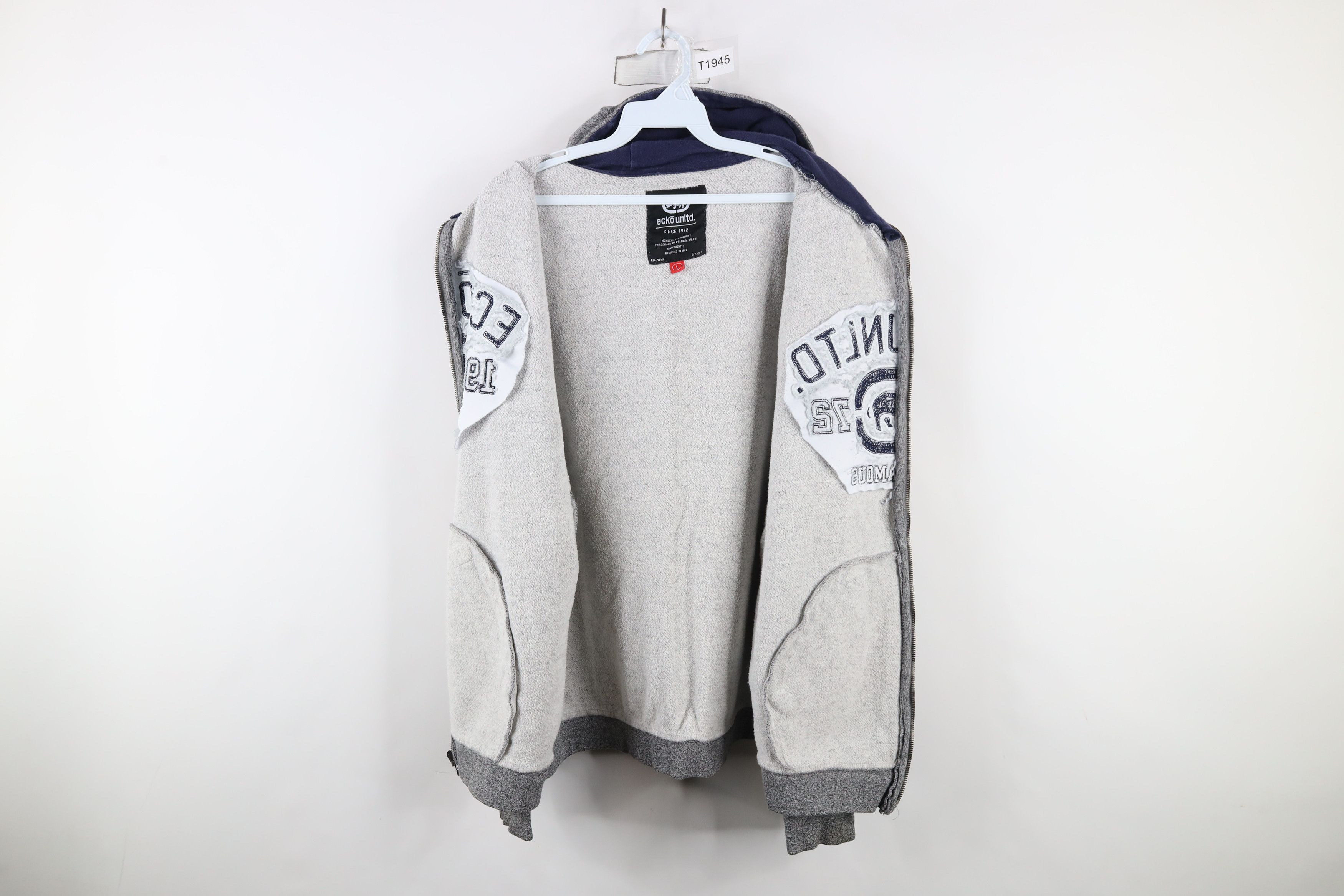 Ecko Unltd. × Vintage Vintage Y2K Ecko Unltd Full Zip Hoodie Sweatshirt Gray Size US L / EU 52-54 / 3 - 7 Thumbnail