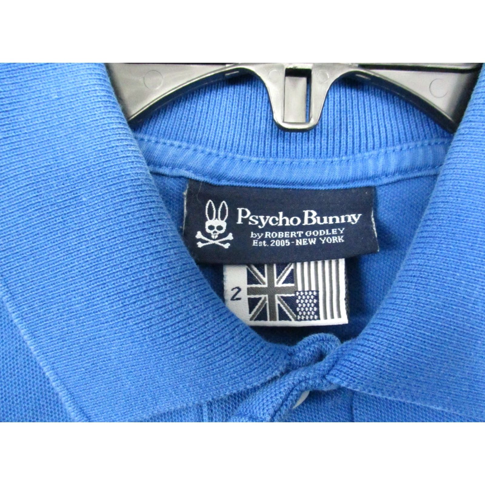 Psycho Bunny Psycho Bunny Shirt XXS Mens Blue Classic Textured Cotton Golf Polo Size US XXS / EU 40 - 5 Thumbnail