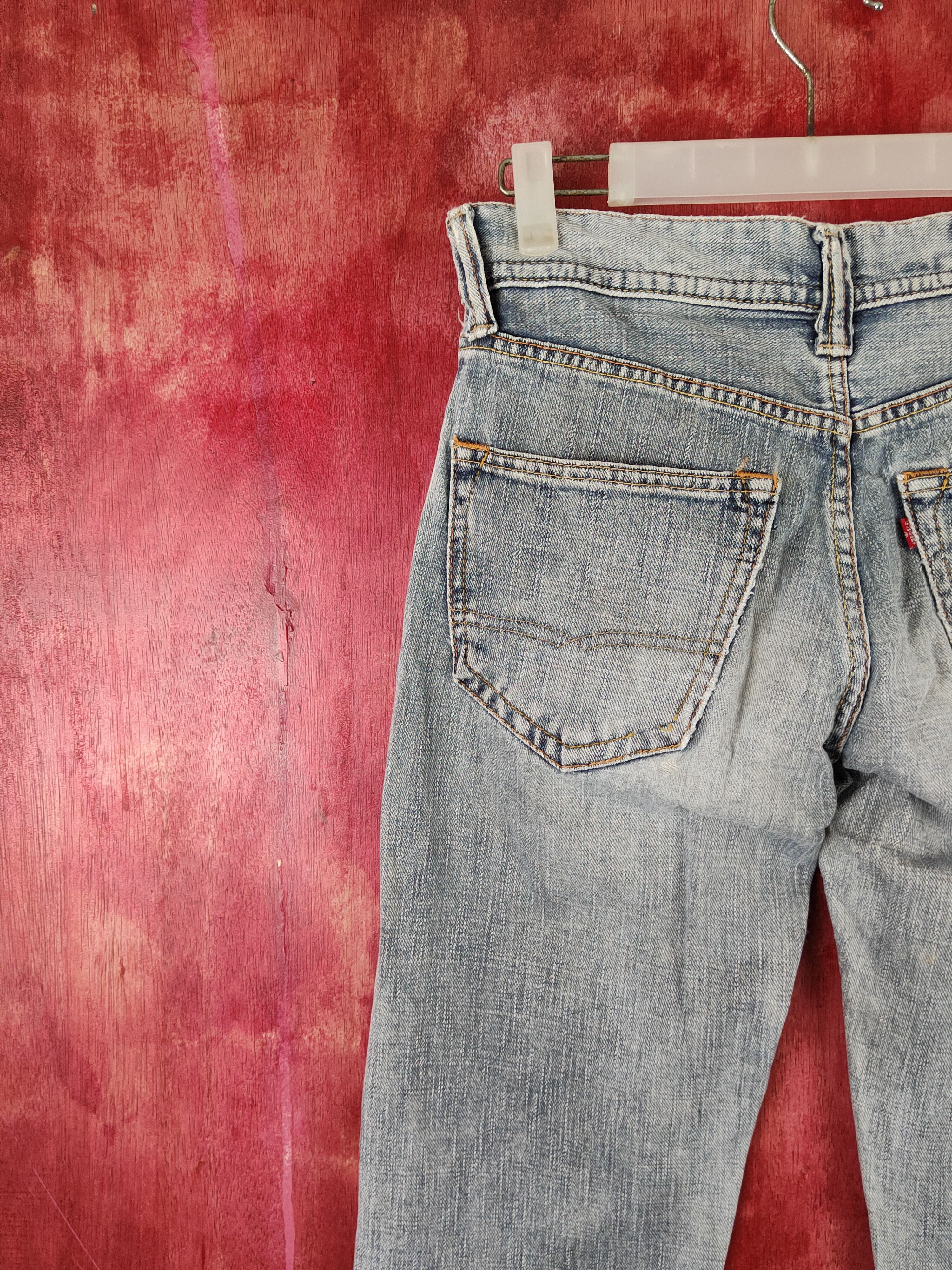 Japanese Brand GLHeart Blue Faded Distressed Ripped Jeans #S1804 Size 29" - 9 Thumbnail