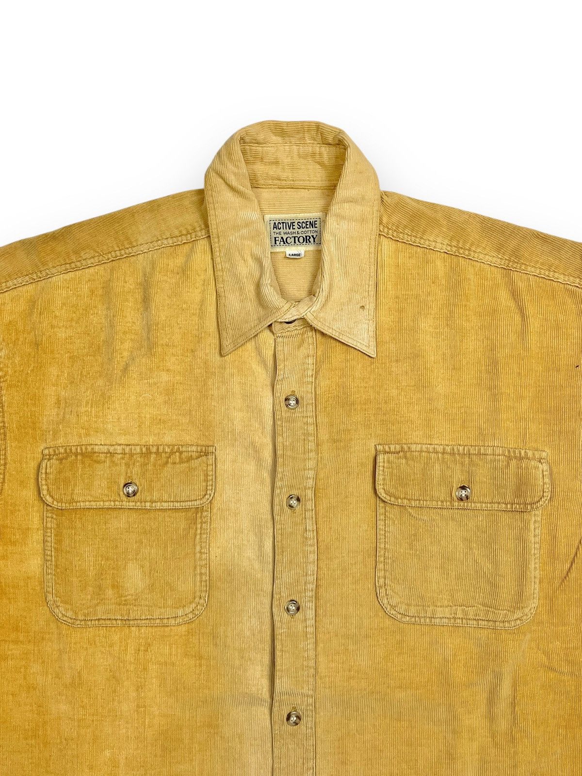Vintage Active Scene Vintage Corduroy Outer Shirt Size US XL / EU 56 / 4 - 2 Thumbnail