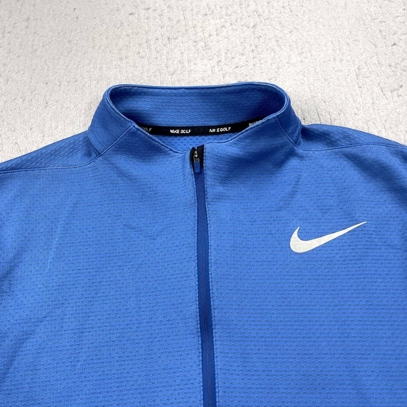Nike Nike Golf Jacket Mens L Blue Aeroreact 1/4 Zip Pullover Nike Dri-Fit Sports Weatherwear Size US L / EU 52-54 / 3 - 2 Thumbnail