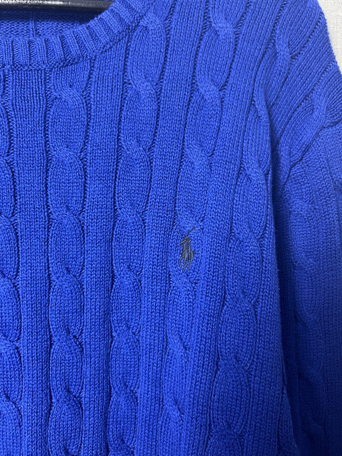 Polo Ralph Lauren The Iconic Cable Polo Ralph Lauren Crew Knitted Sweater Size US XXL / EU 58 / 5 - 3 Thumbnail