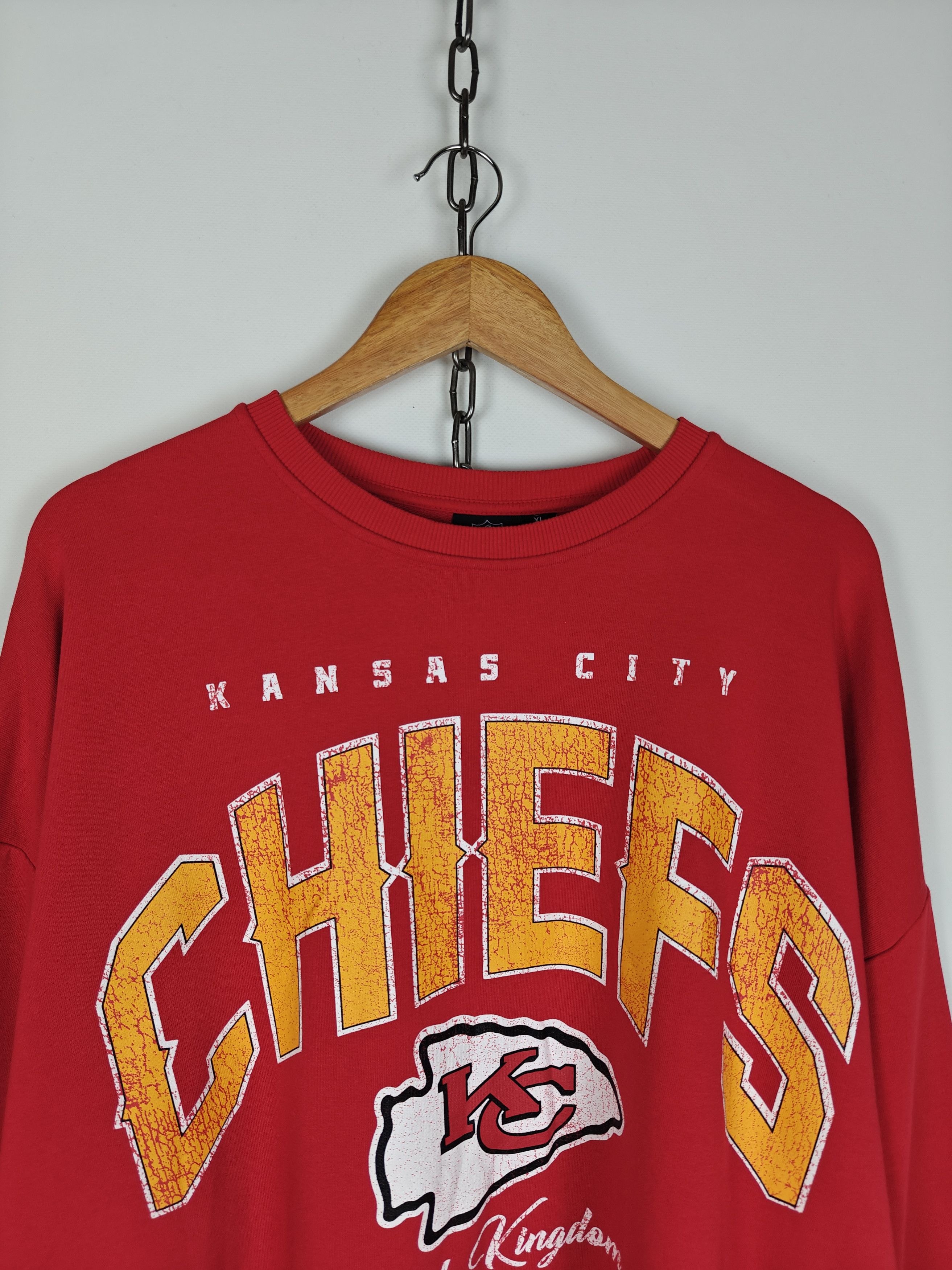 NFL NFL Chiefs Kansas City Sweatshirt Center Logo Red XL Size US XL / EU 56 / 4 - 2 Thumbnail
