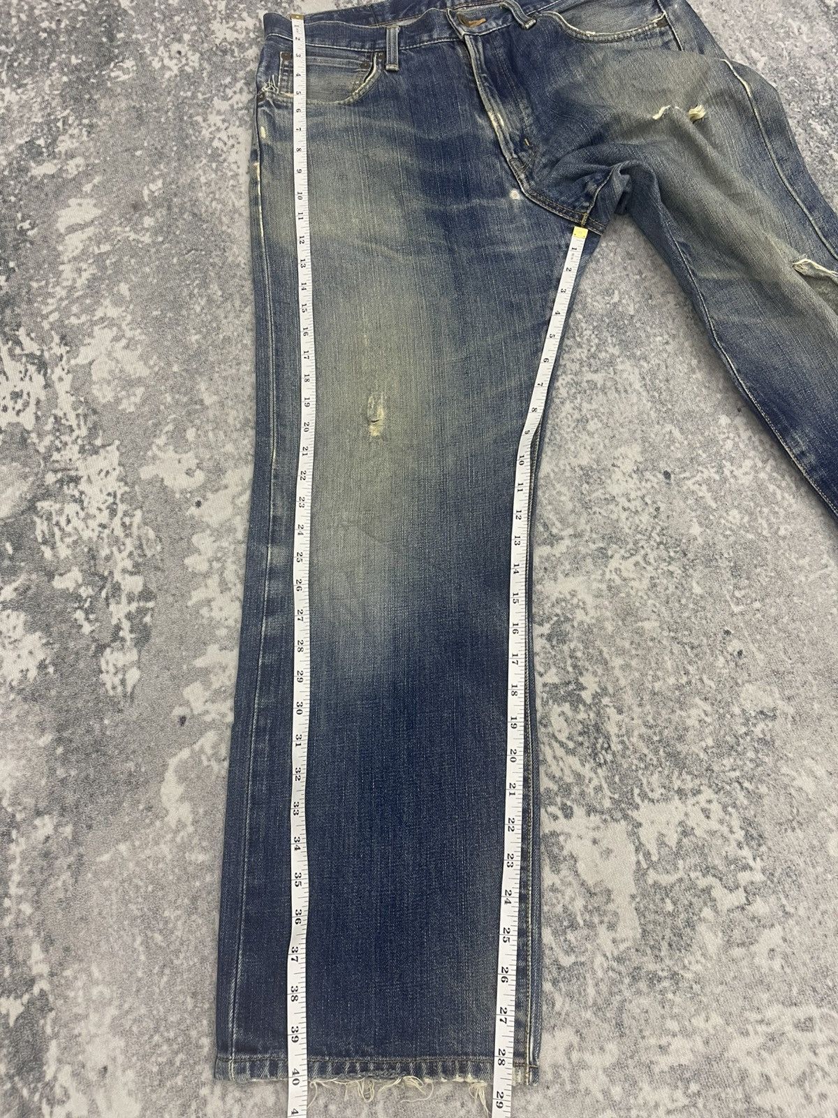 Edwin Edwin 505x Selvedge Distressed Denim Size US 33 - 17 Thumbnail