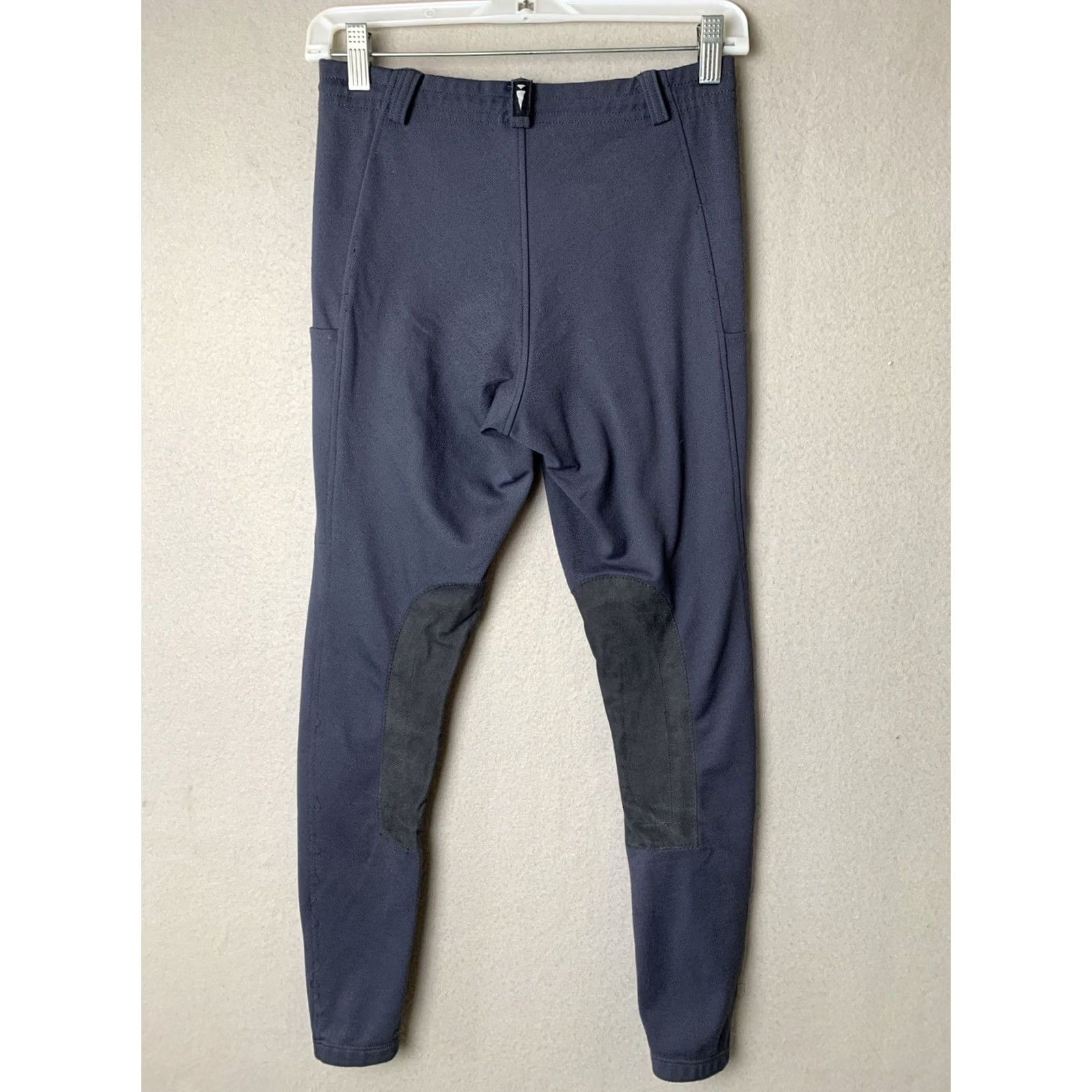 Vintage Kerrits Leggings Pants Womens Medium Gray Equestrian Pull-On Ankle Knit Polyester Stretch Waist Size 32" / US 10 / IT 46 - 2 Thumbnail