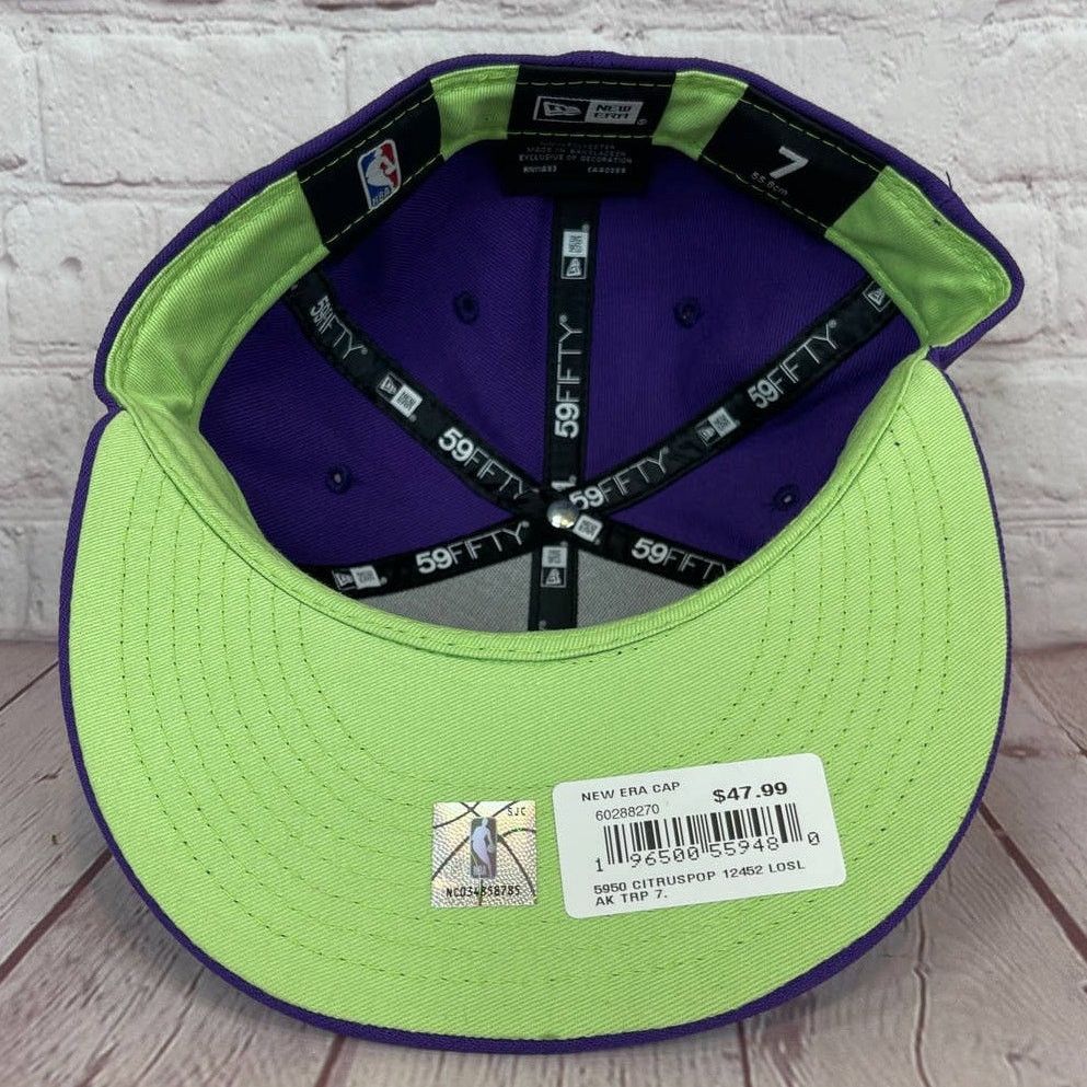 New Era New Era 59Fifty Citrus Pop NBA Los Angeles Lakers Fitted Hat Size ONE SIZE - 6 Thumbnail