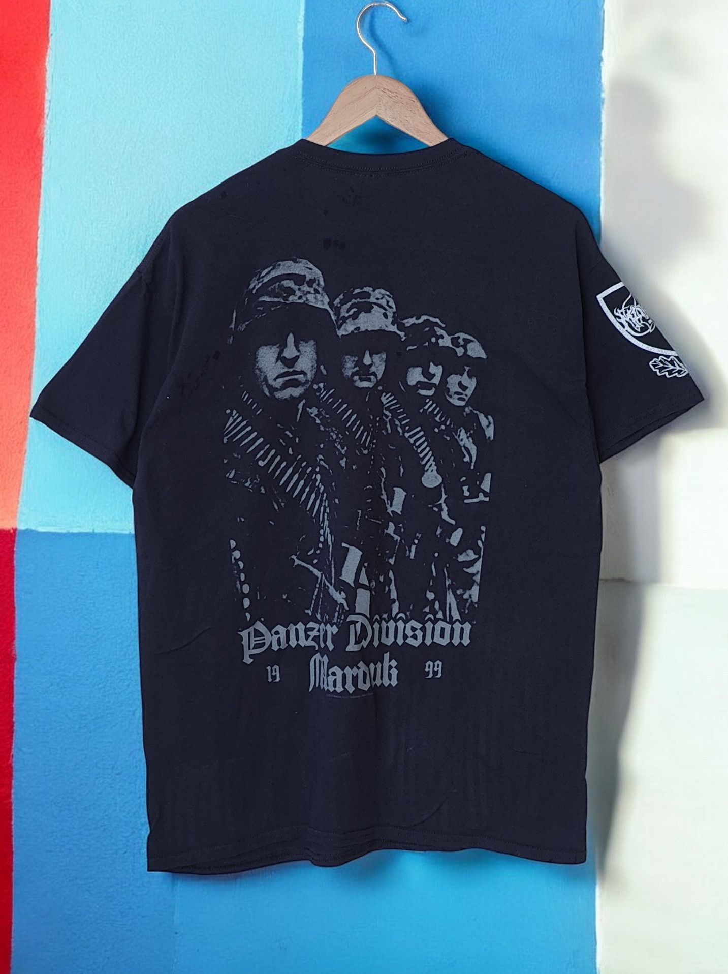 Band Tees RARE 00s Marduk Panzer Division Vintage Tshirt Size US L / EU 52-54 / 3 - 2 Thumbnail