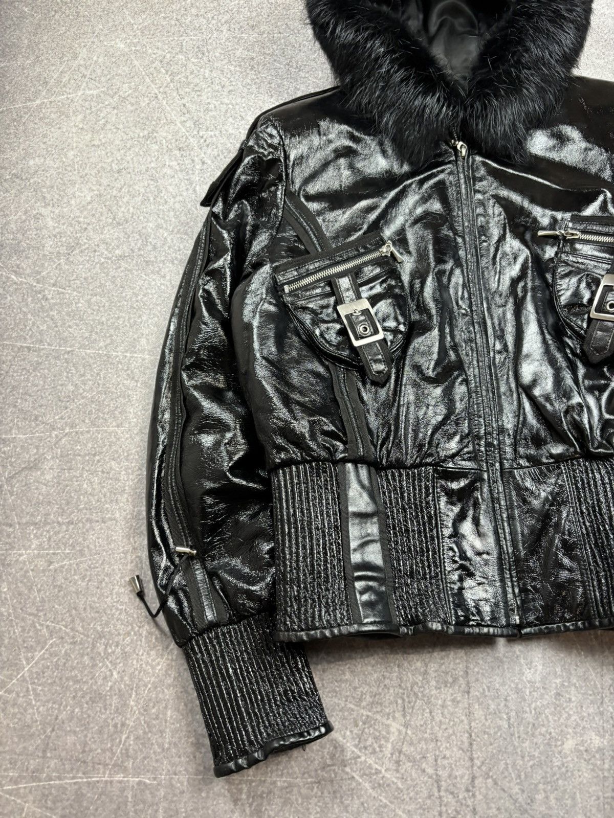 Hysteric Glamour Rick Owens VTG Yohji Yamamoto Style Fur Hood Leather Jacket Size US M / EU 48-50 / 2 - 3 Thumbnail