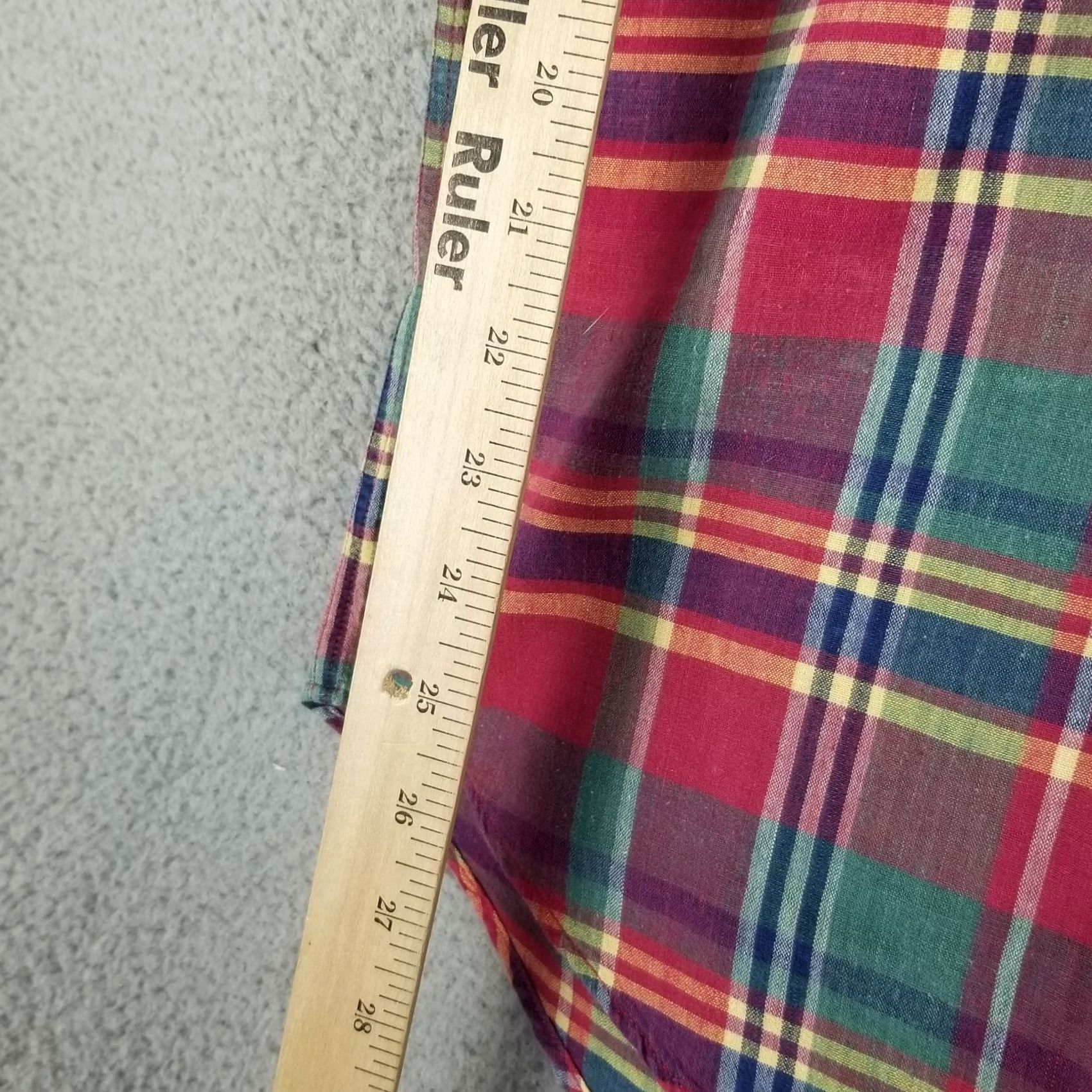 Tommy Hilfiger VINTAGE Tommy Hilfiger Shirt Men L Pink Plaid Short Sleeve Button-Up Collared Barbie Casual Size US L / EU 52-54 / 3 - 4 Thumbnail