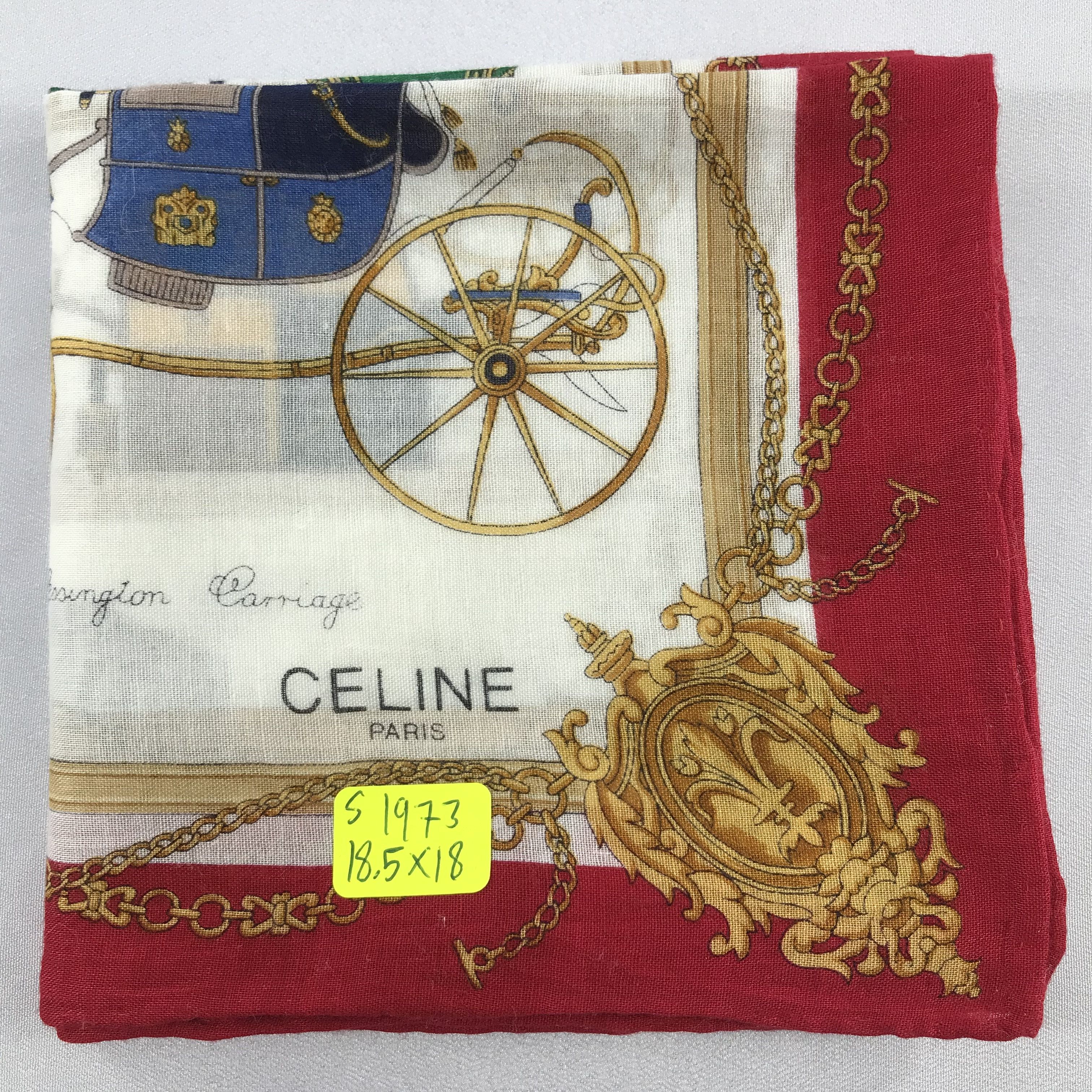 Celine × Vintage Celine Bandana / Handkerchief / Neckerchief - S1973 Size ONE SIZE - 5 Thumbnail