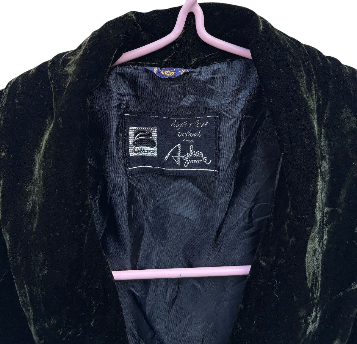 Japanese Brand Vintage Agehara Velvet Kimono Japan Traditional Size US M / EU 48-50 / 2 - 2 Thumbnail