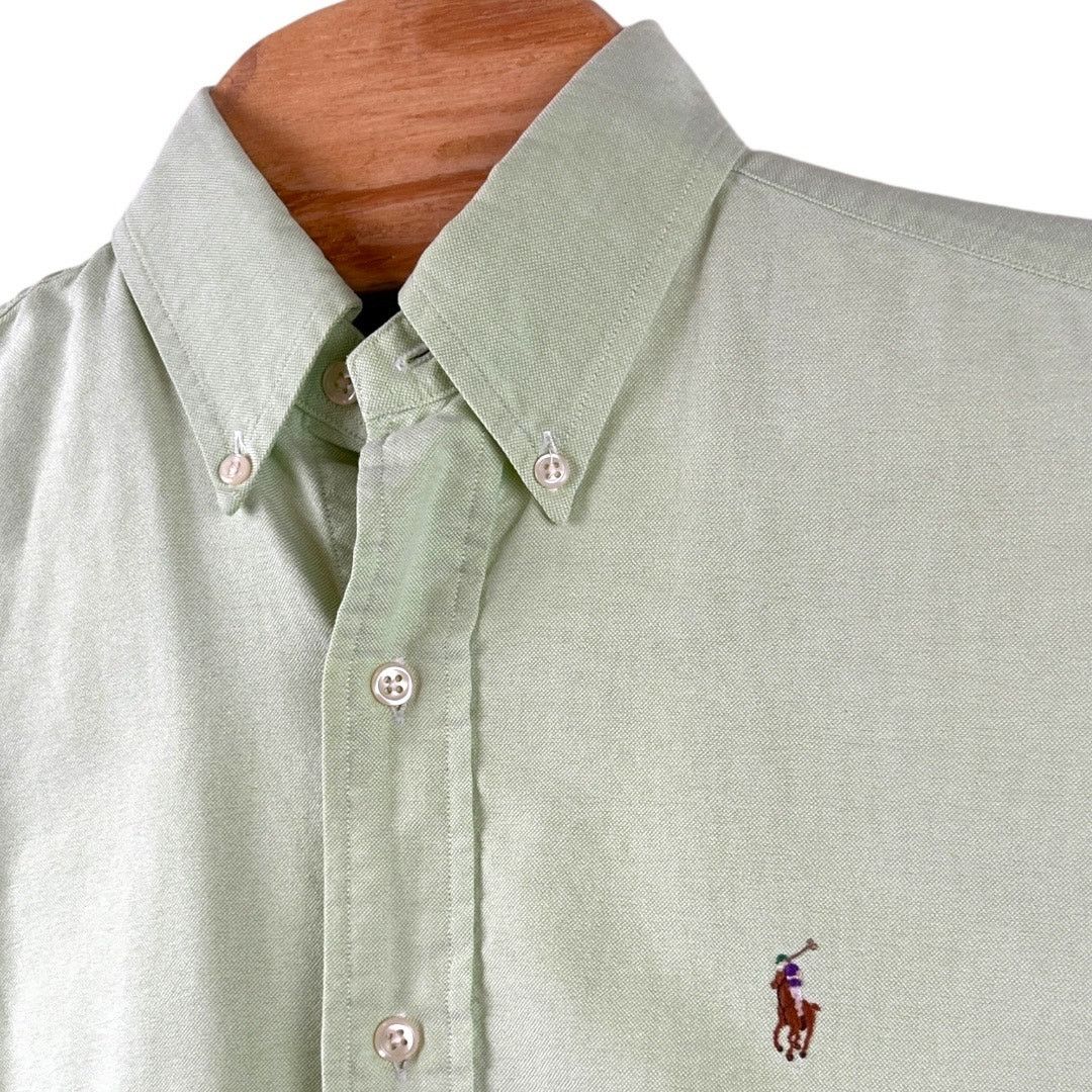 Polo Ralph Lauren Ralph Lauren Classic Fit Button-Down Green Neck Size 14.5 Size US L / EU 52-54 / 3 - 5 Thumbnail