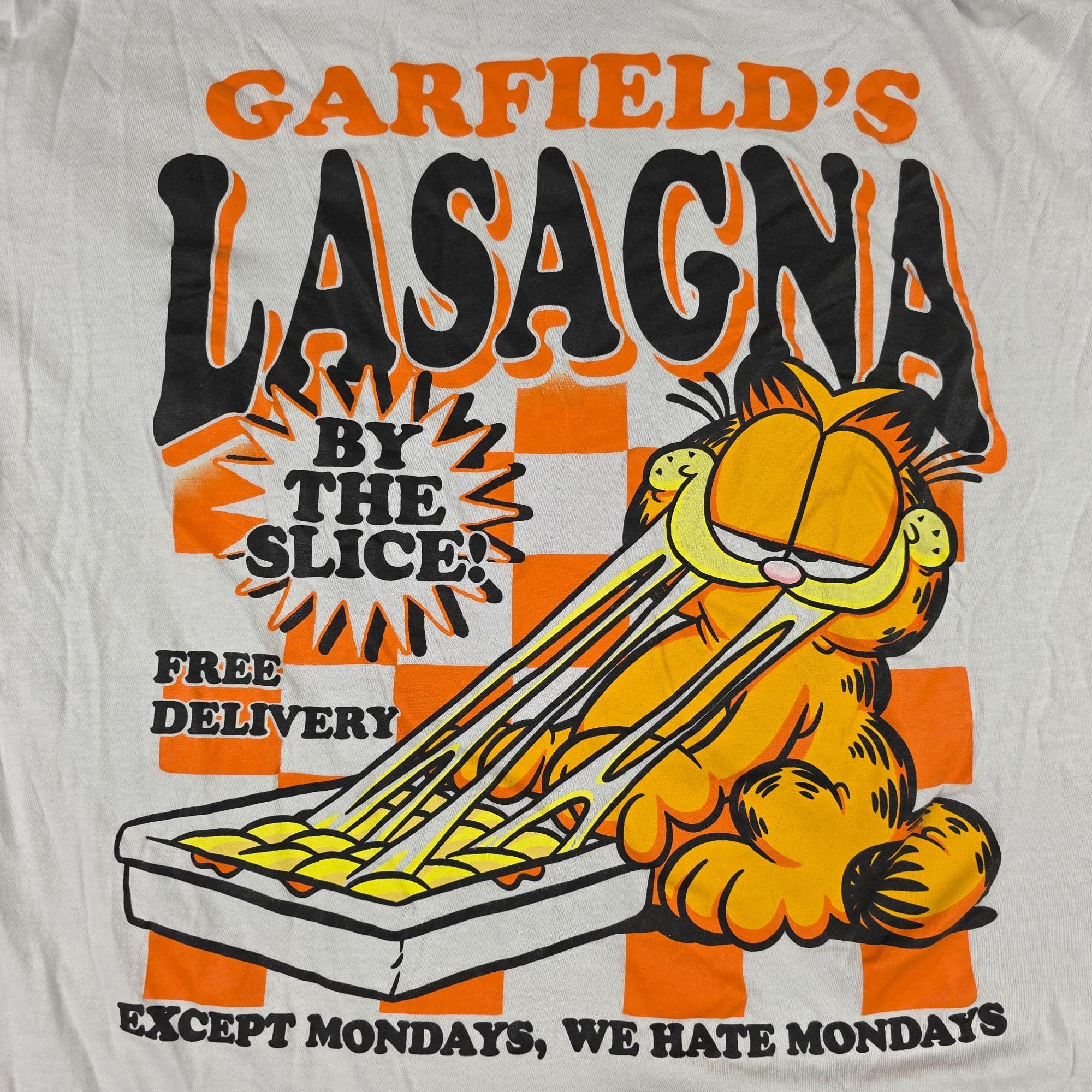 Other Garfield Lasagna Graphic Tee Mens XL White Shirt Cartoon Com Size US XL / EU 56 / 4 - 3 Thumbnail