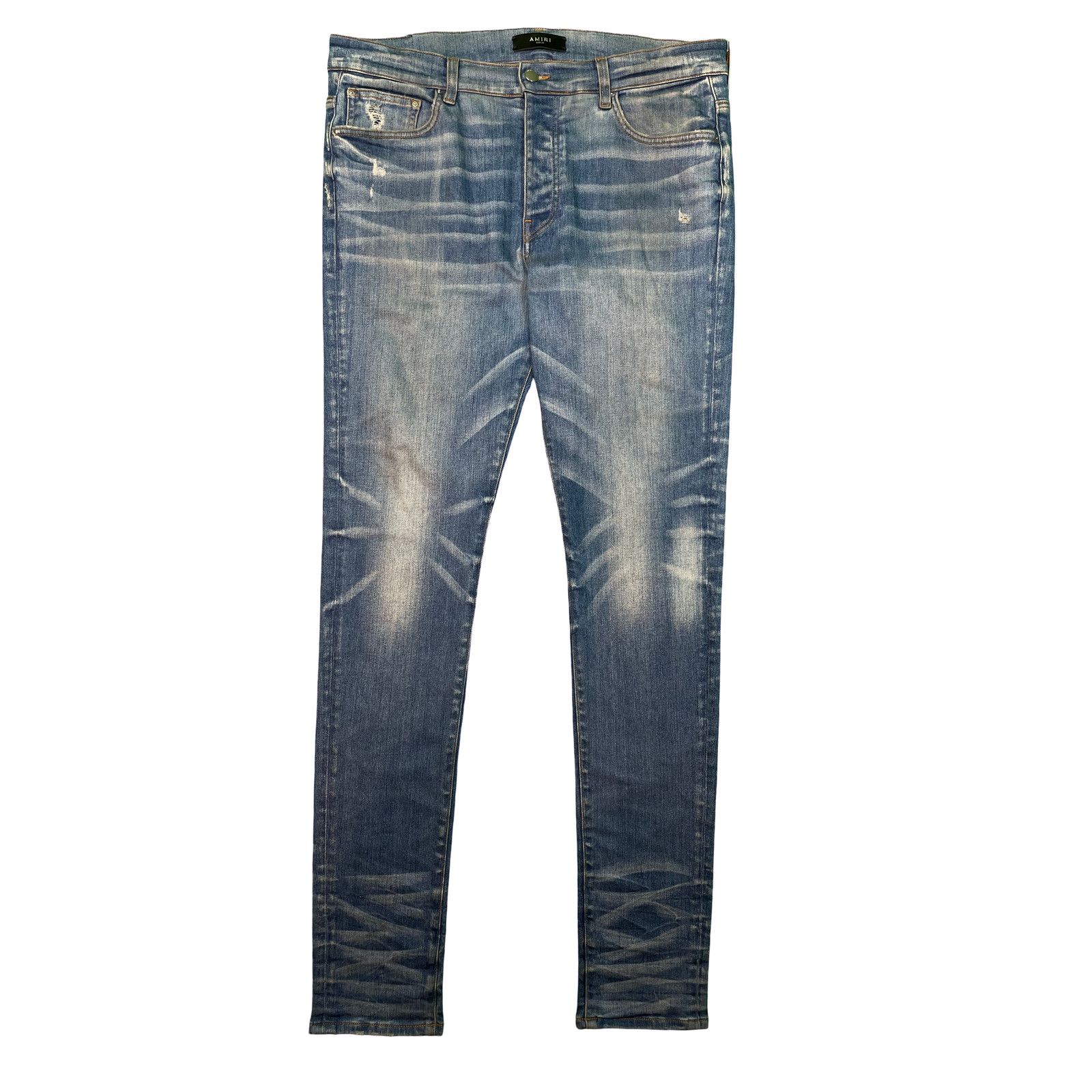 Amiri Amiri Thrasher Light Wash Plain Blue Jeans Size US 36 / EU 52 - 1 Thumbnail