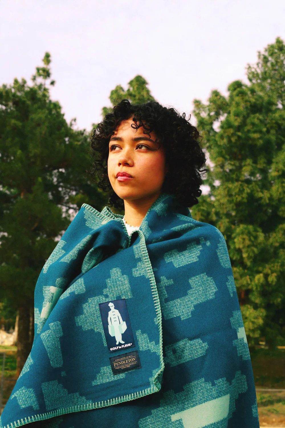 Golf le Fleur 💚 Golf Le Fleur x Pendleton Fleur Camo Jacquard Blanket NEW Size ONE SIZE - 10 Thumbnail