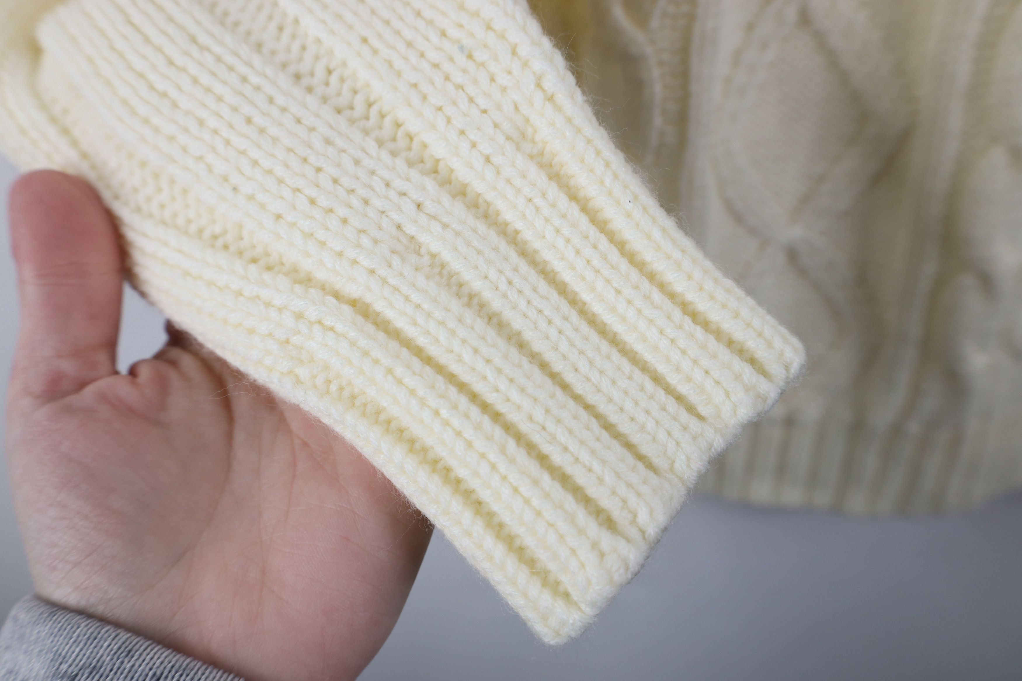 Vintage Vintage 70s Streetwear Cable Knit Fisherman Sweater Cream Size US XL / EU 56 / 4 - 6 Thumbnail