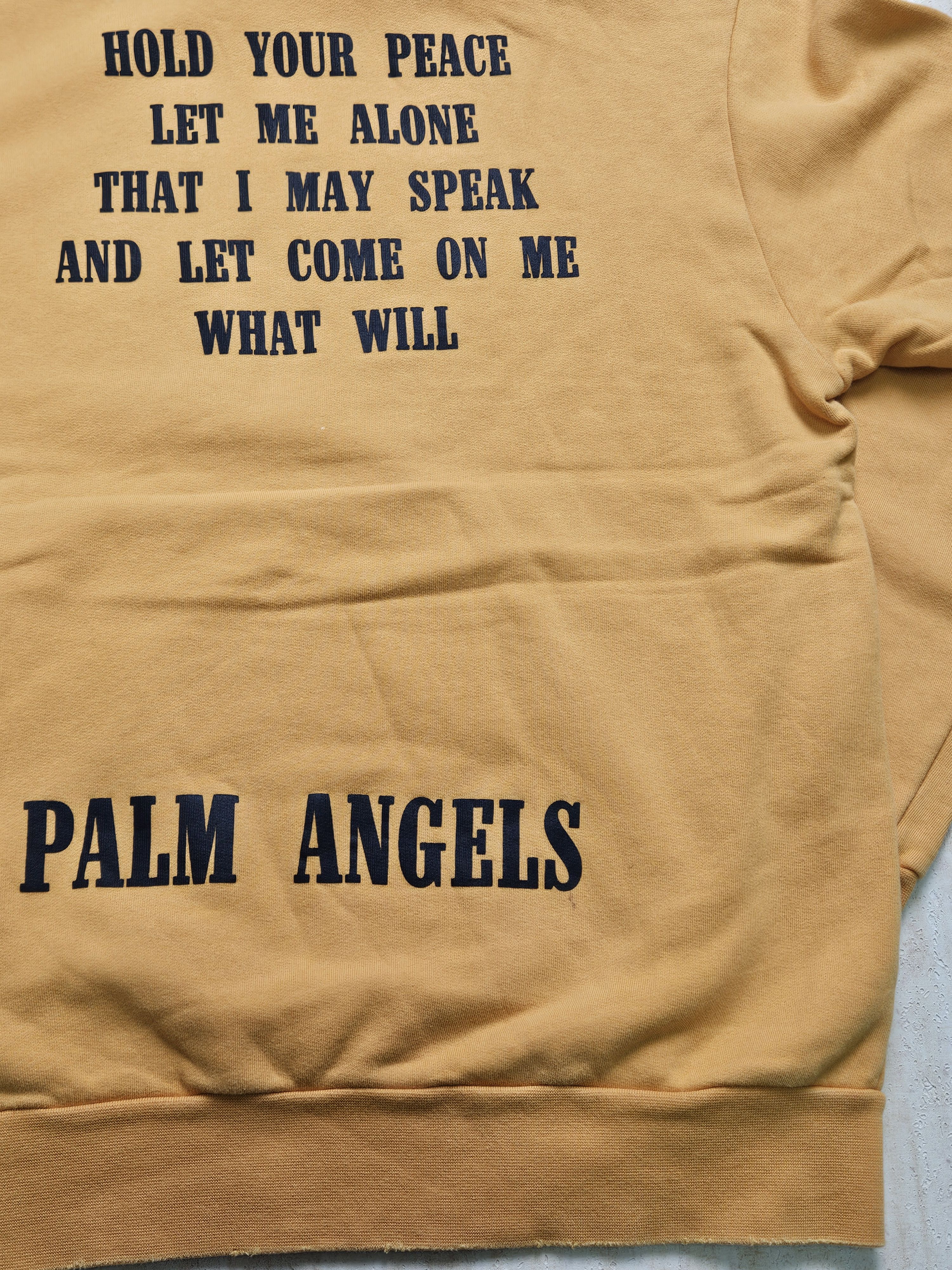 Palm Angels Palm Angels Mustard Yellow "LEGALIZE IT" Slogan Hoodie Size US M / EU 48-50 / 2 - 7 Thumbnail
