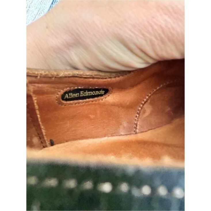 Allen Edmonds Allen Edmonds Men's Black Leather Wingtip Brogues - Classic Size US 12 / EU 45 - 11 Thumbnail