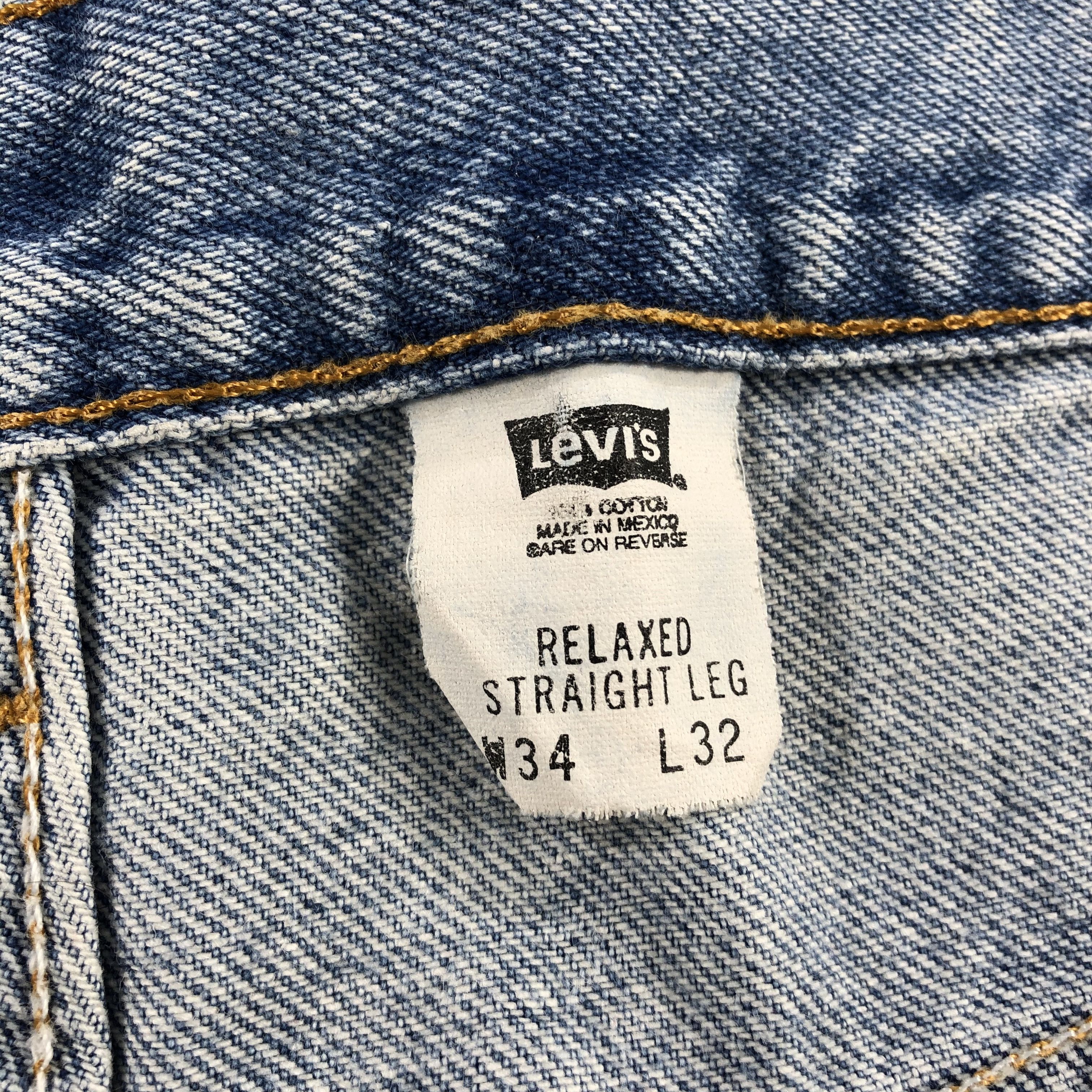 Levi's 90s Vintage Light Wash Levis Jeans-J2000 Size US 34 / EU 50 - 11 Thumbnail