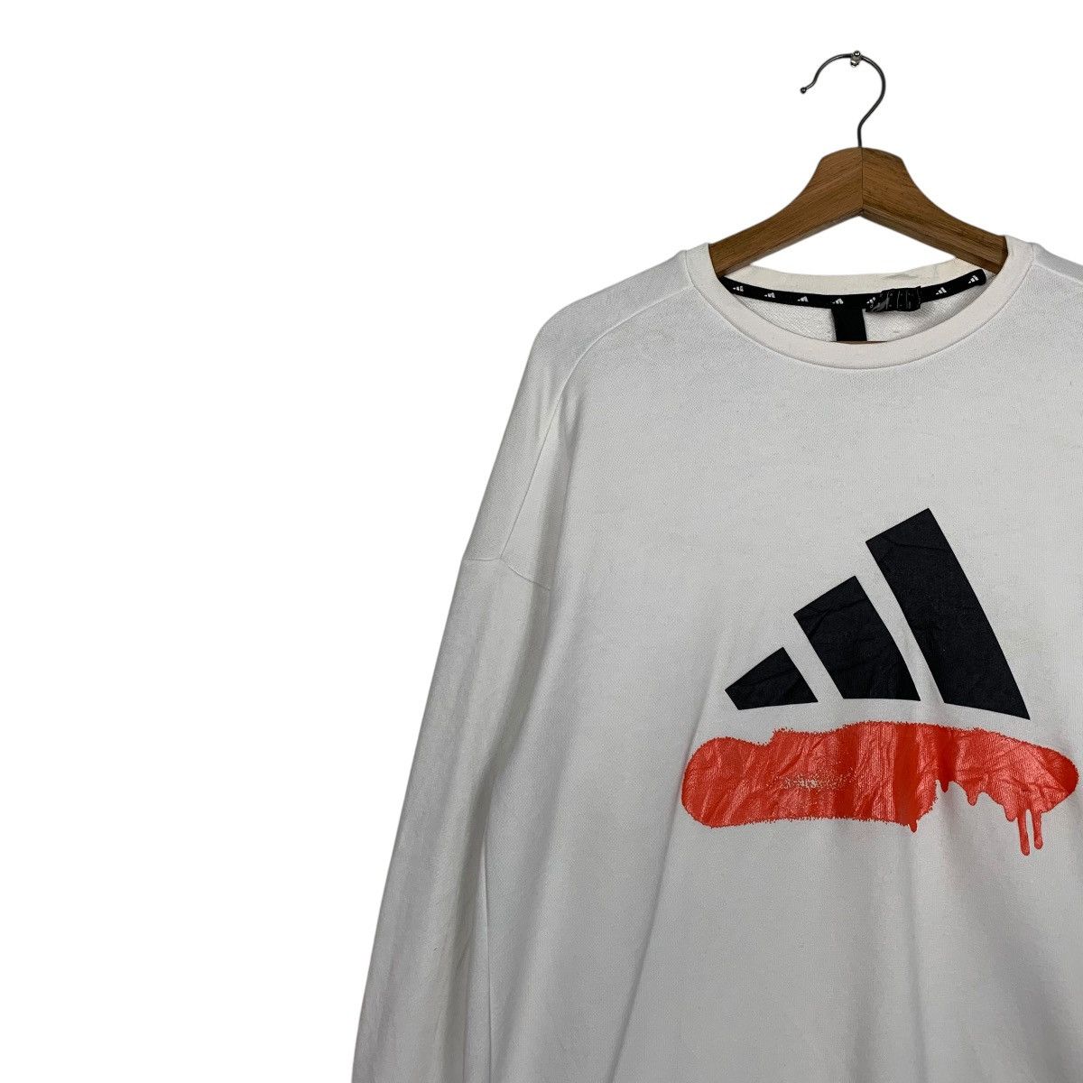 Adidas Adidas Big Logo Crewneck Sweatshirt Size US L / EU 52-54 / 3 - 6 Thumbnail